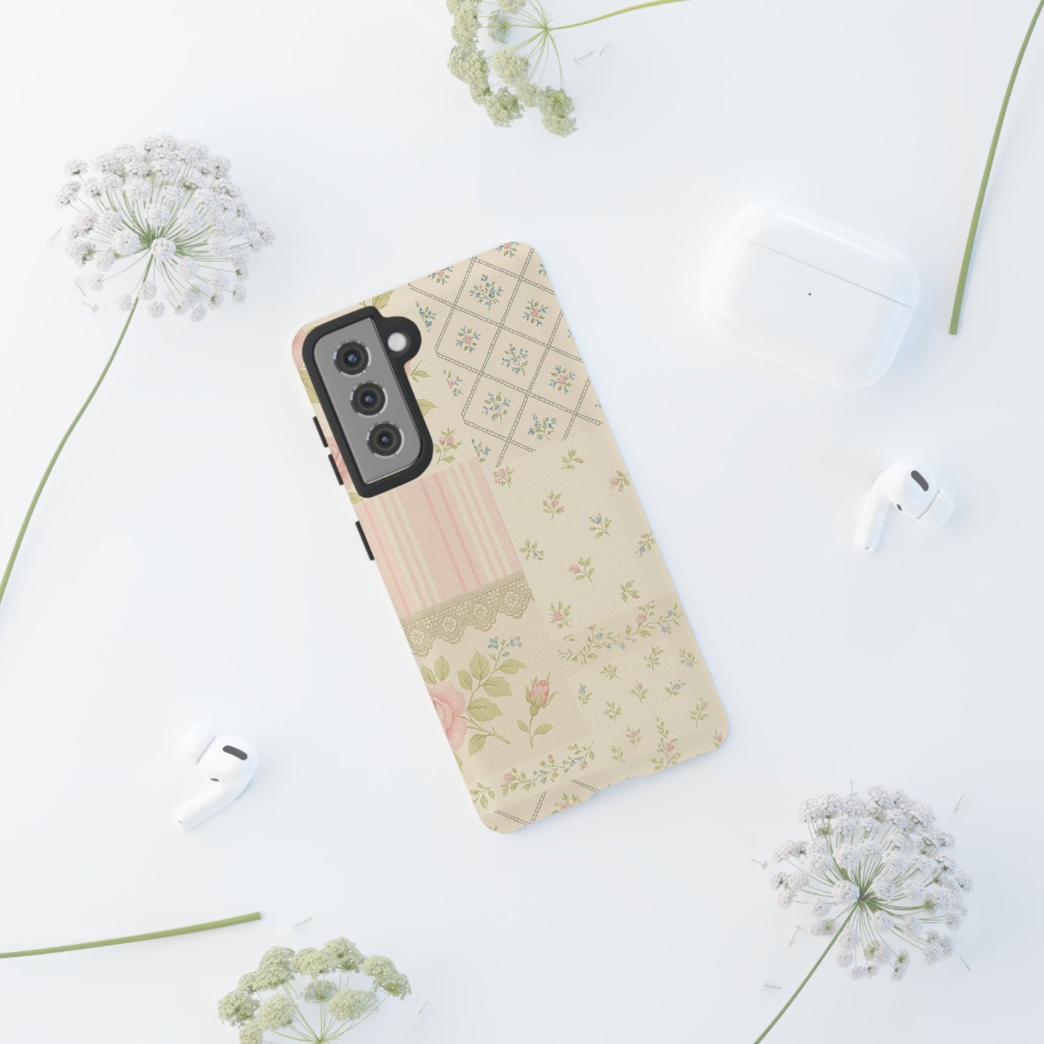 Floral Phone Case, Floral Tough Case, Protective Phone Case, Flower Case, Tough Phone Cover, Floral Tech Accessory