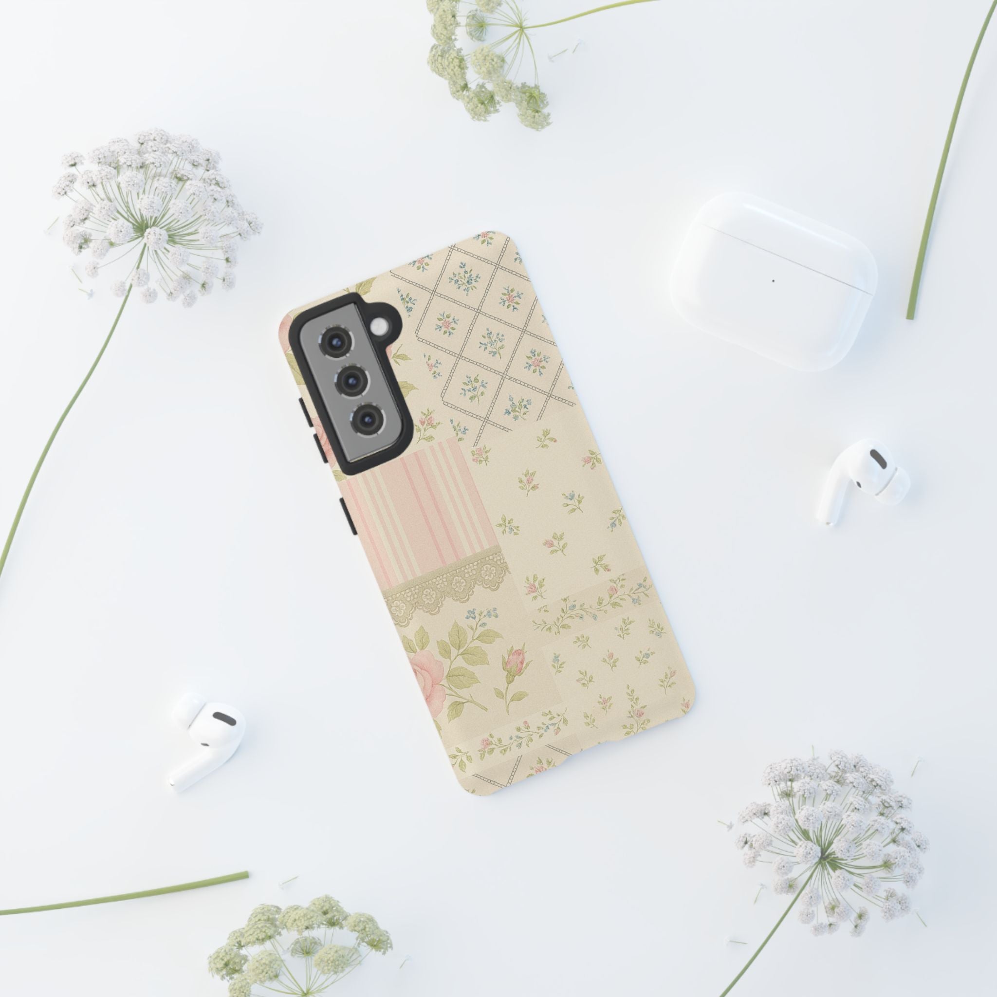 Floral Phone Case, Floral Tough Case, Protective Phone Case, Flower Case, Tough Phone Cover, Floral Tech Accessory