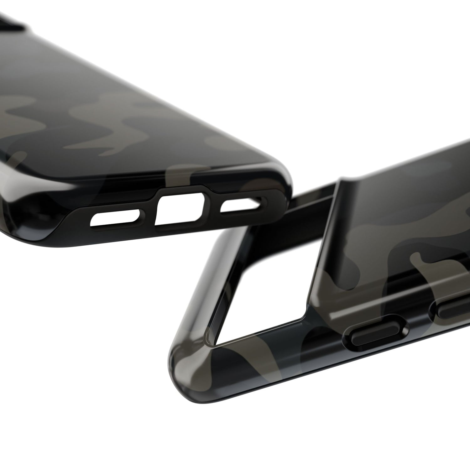 Black Camouflage Phone Case for iPhone, Samsung and Google Pixel