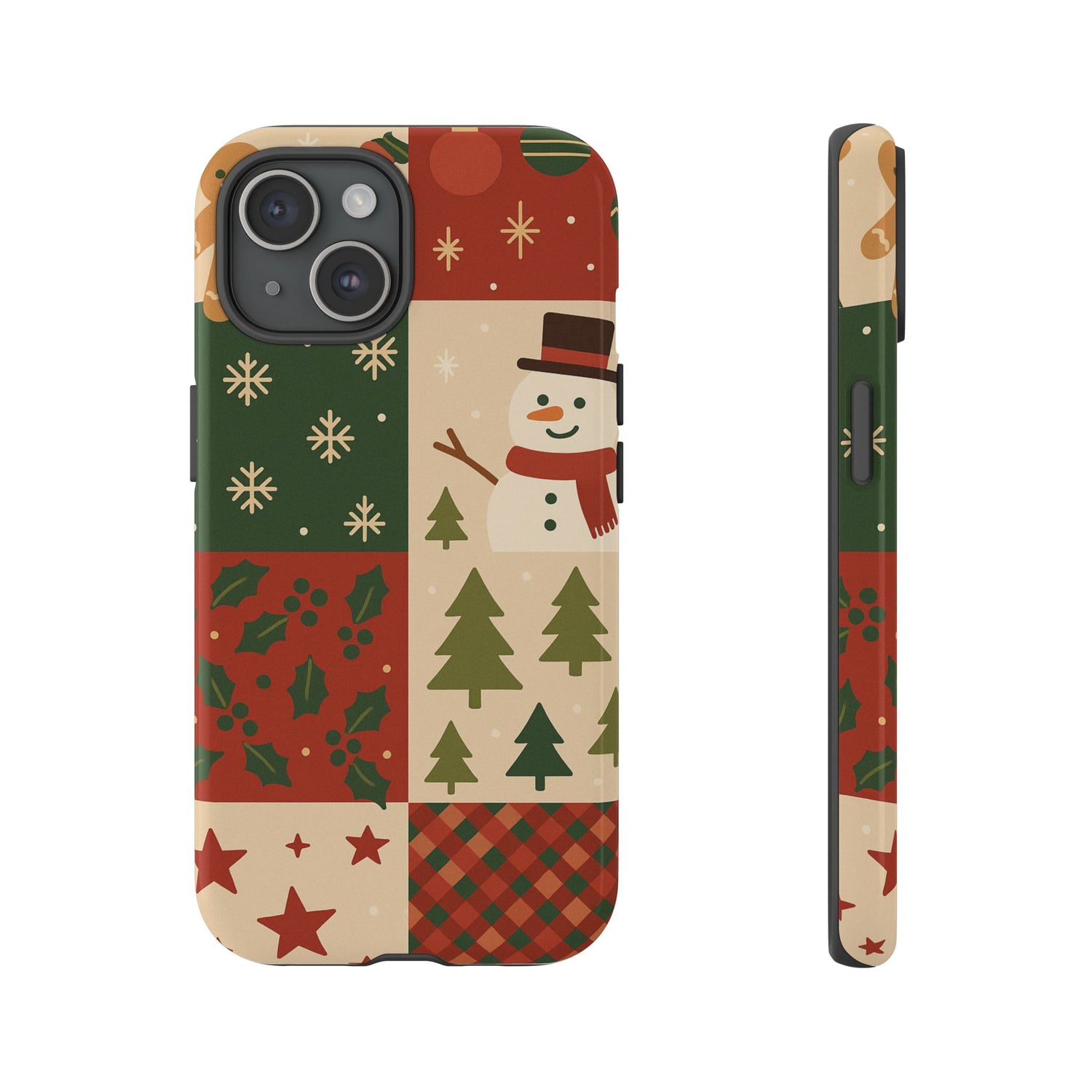Festive Phone Case - Holiday Cheer, Christmas Gift, Winter Decor, Cute Cell Phone Cover, Seasonal Accessory, Unique Present iPhone 15 Glossy