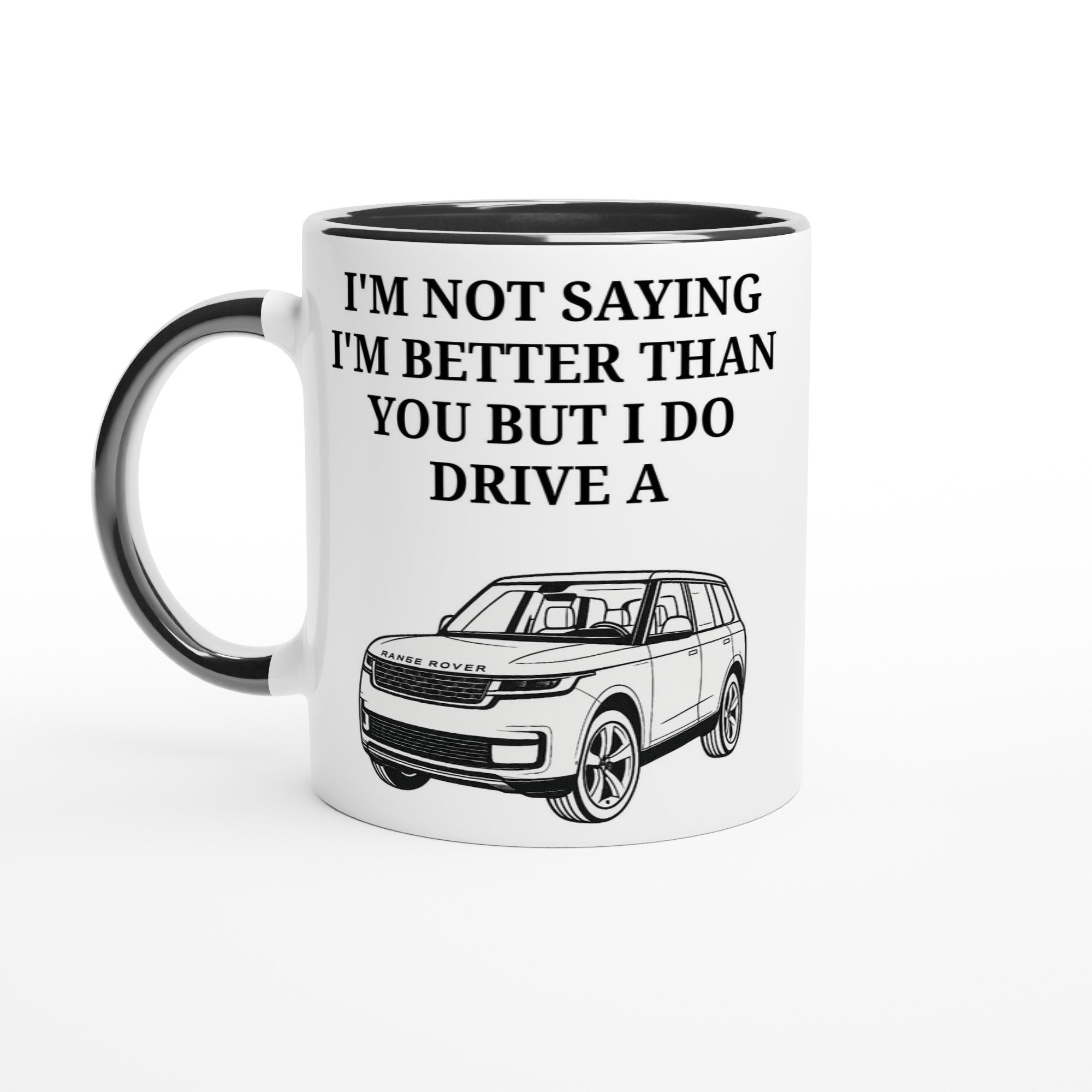 Funny Range Rover Mug – 11oz Luxury Car Driver Gift, Bold Statement Coffee Cup, Land Rover, Range Rover Gen 3 Lover Gift for Him or Her