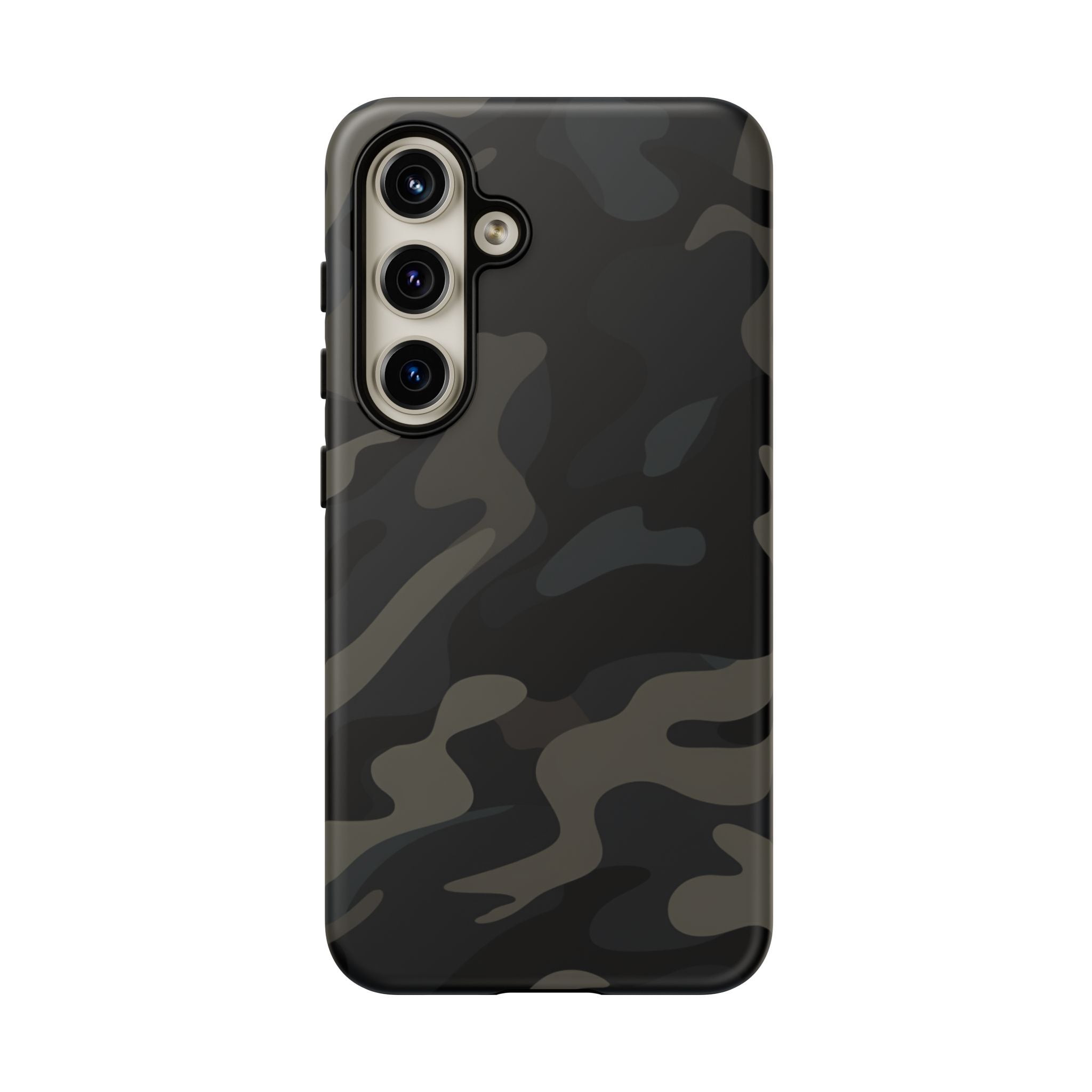 Black Camouflage Phone Case for iPhone, Samsung and Google Pixel Samsung Galaxy S24 Matte