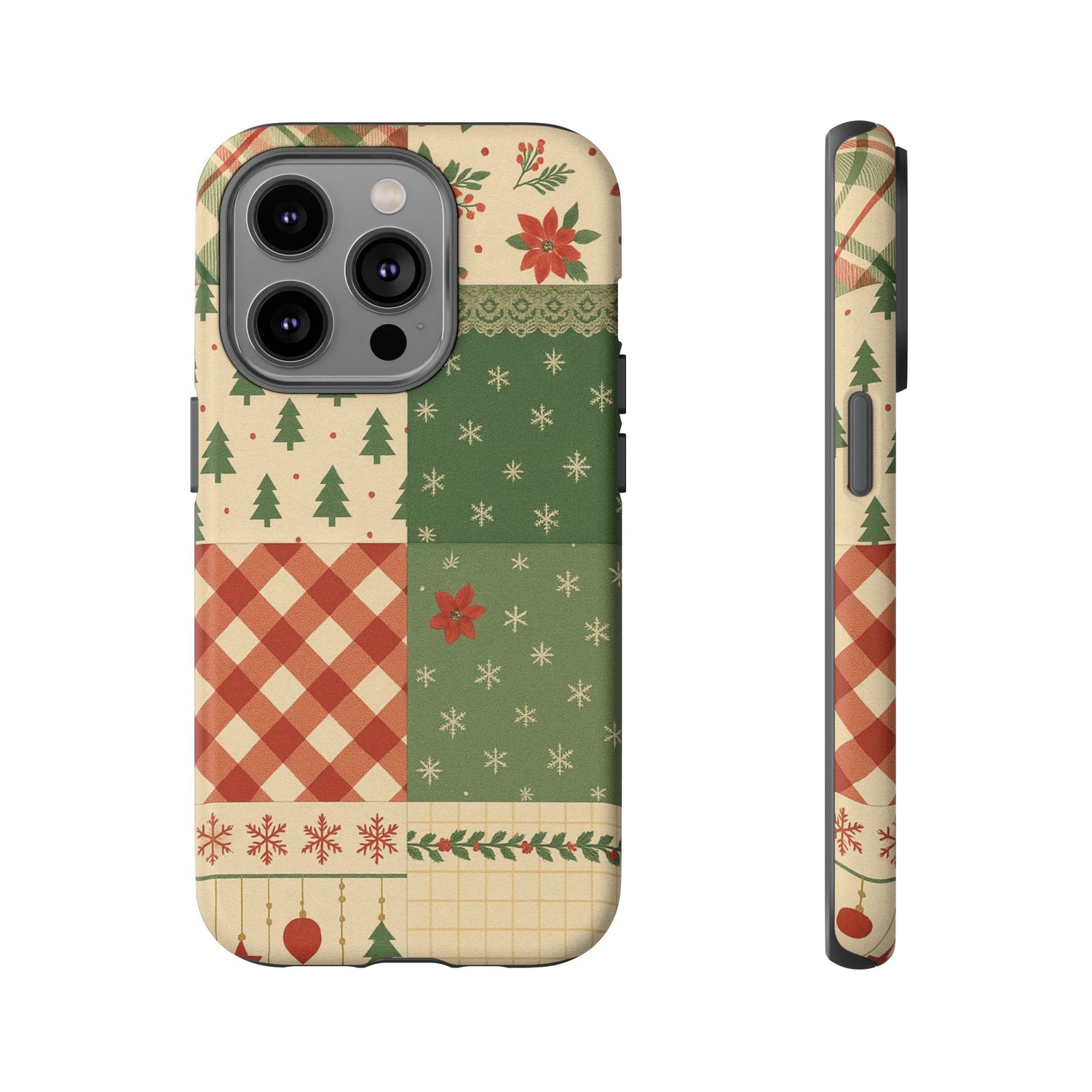 Festive Phone Cases, Luxury Black and Gold Design for Christmas Gift, Holiday Decor, Tough Case, Winter Celebration, Elegant iPhone Cover iPhone 14 Pro Matte