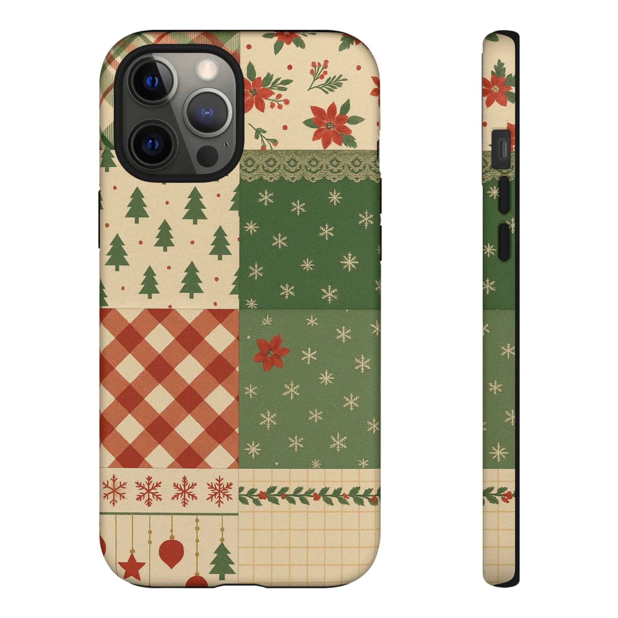 Festive Phone Cases, Luxury Black and Gold Design for Christmas Gift, Holiday Decor, Tough Case, Winter Celebration, Elegant iPhone Cover iPhone 12 Pro Max Matte