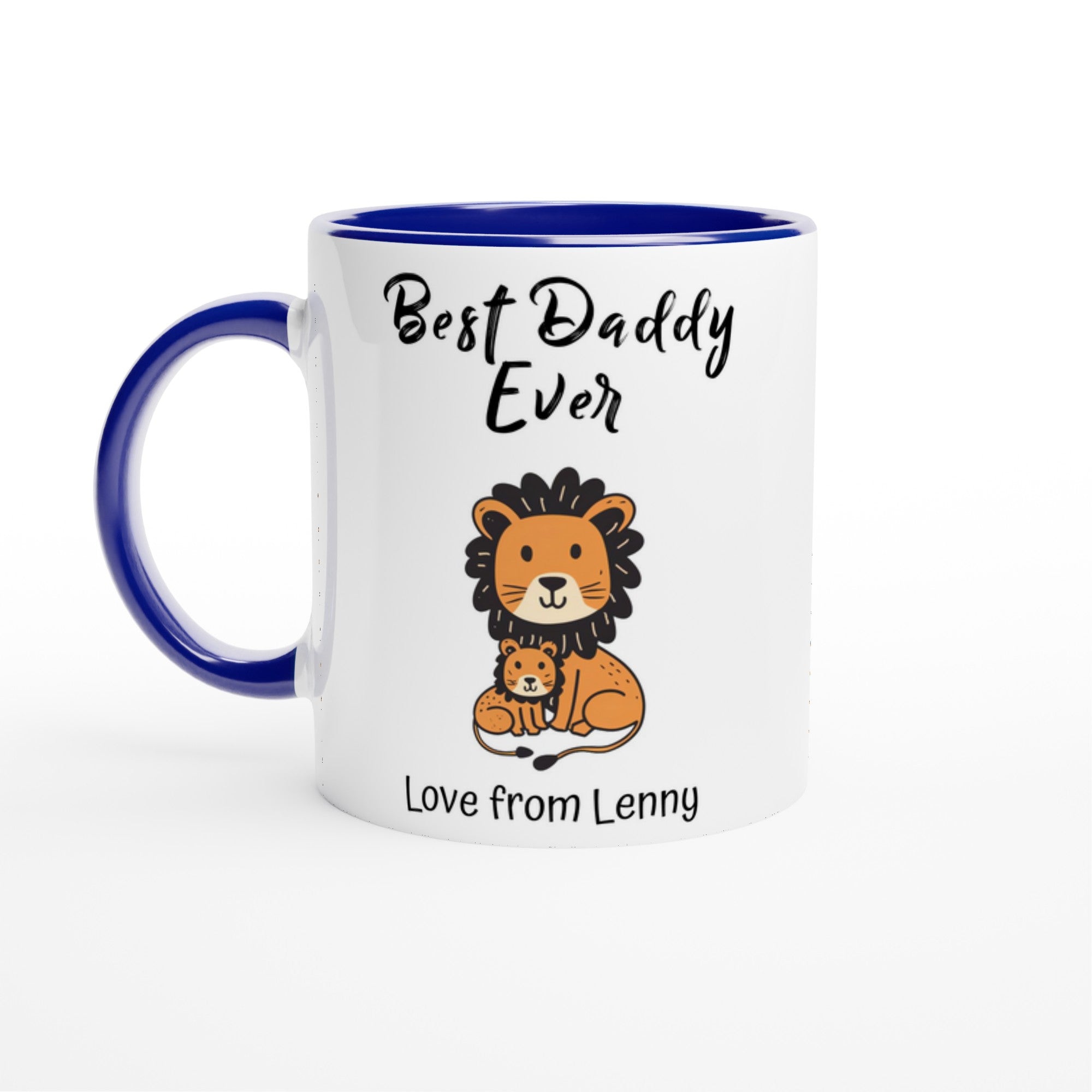 Personalized Lion Best Daddy Ever Mug - Father&