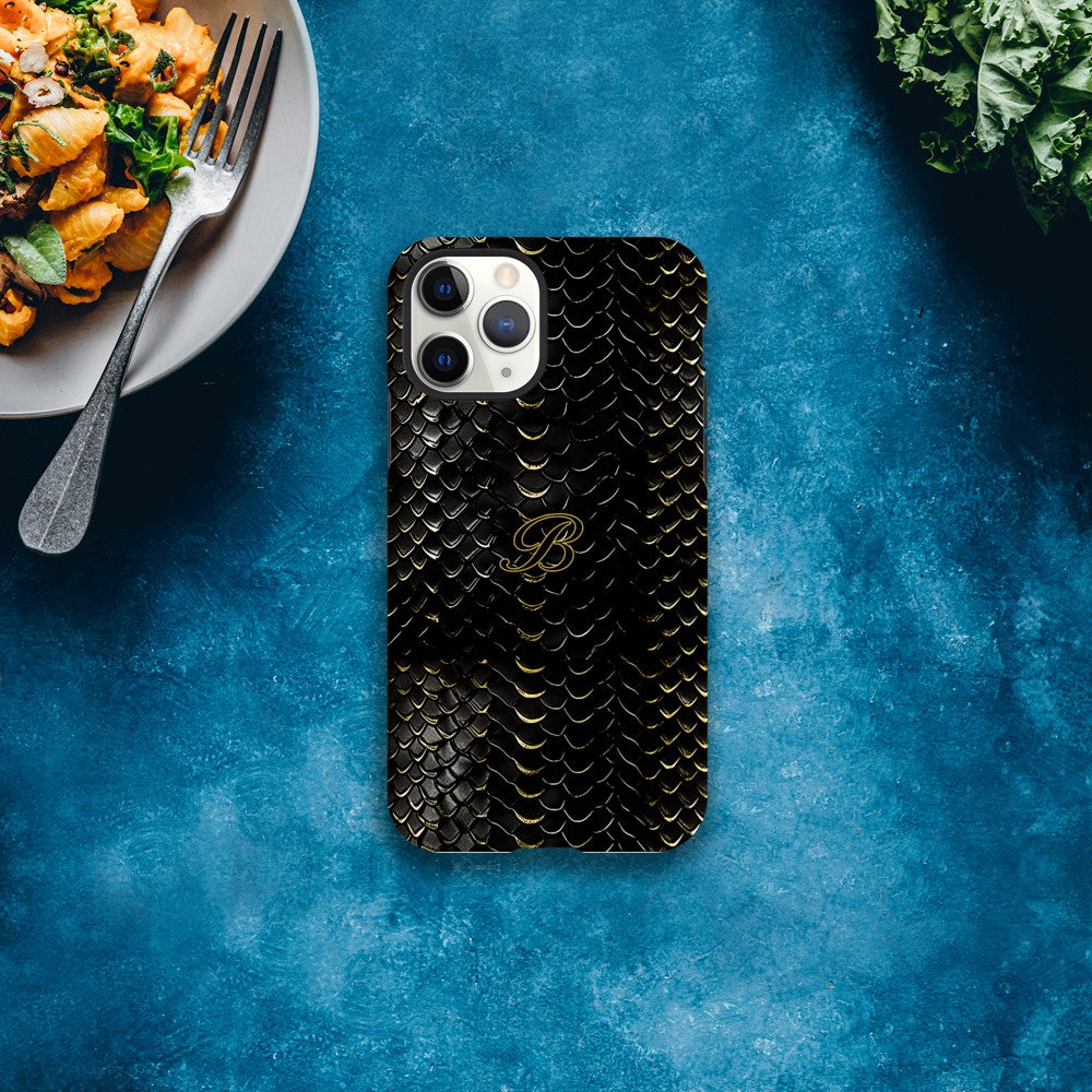 Luxury Dragon Scale Phone Case - iPhone 16, 15 Pro, Samsung S23 | Golden 3D Design iPhone 11 Pro