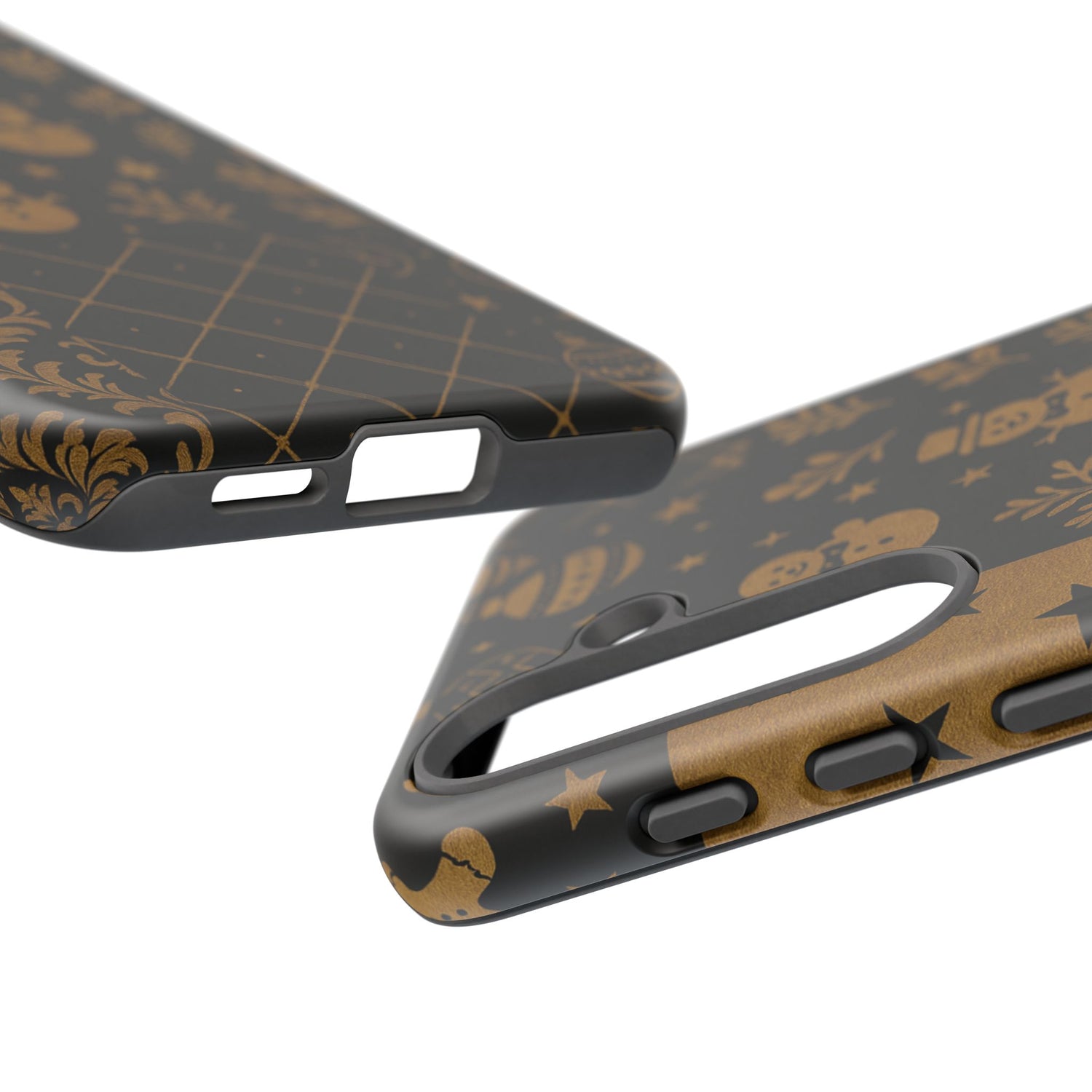 Black Festive Phone Case | Christmas Gift | Holiday Decor | Snowman Design | Tough Cases | Winter Celebration