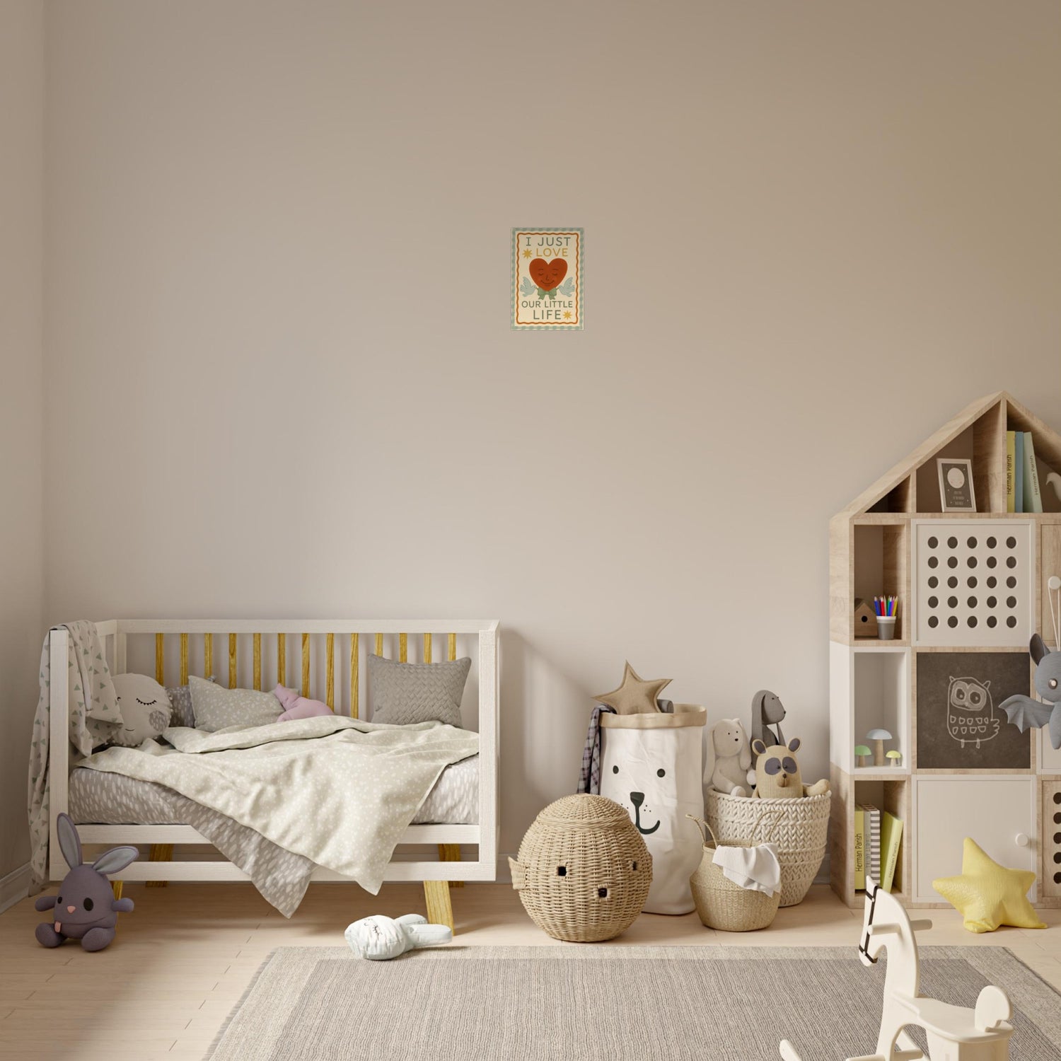 I Just Love Our Little Life Poster - Adorable Nursery Decor - Classic Matte Art Print - Unframed - Digital Download 21x29.7 cm 8x12"