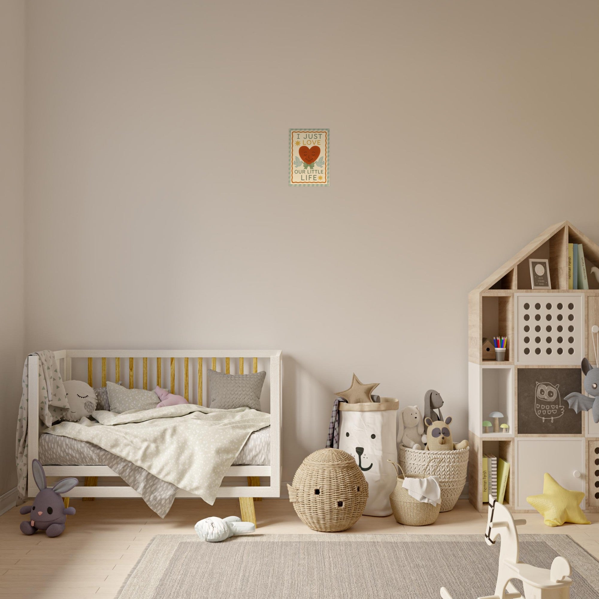 I Just Love Our Little Life Poster - Adorable Nursery Decor - Classic Matte Art Print - Unframed - Digital Download 21x29.7 cm 8x12"
