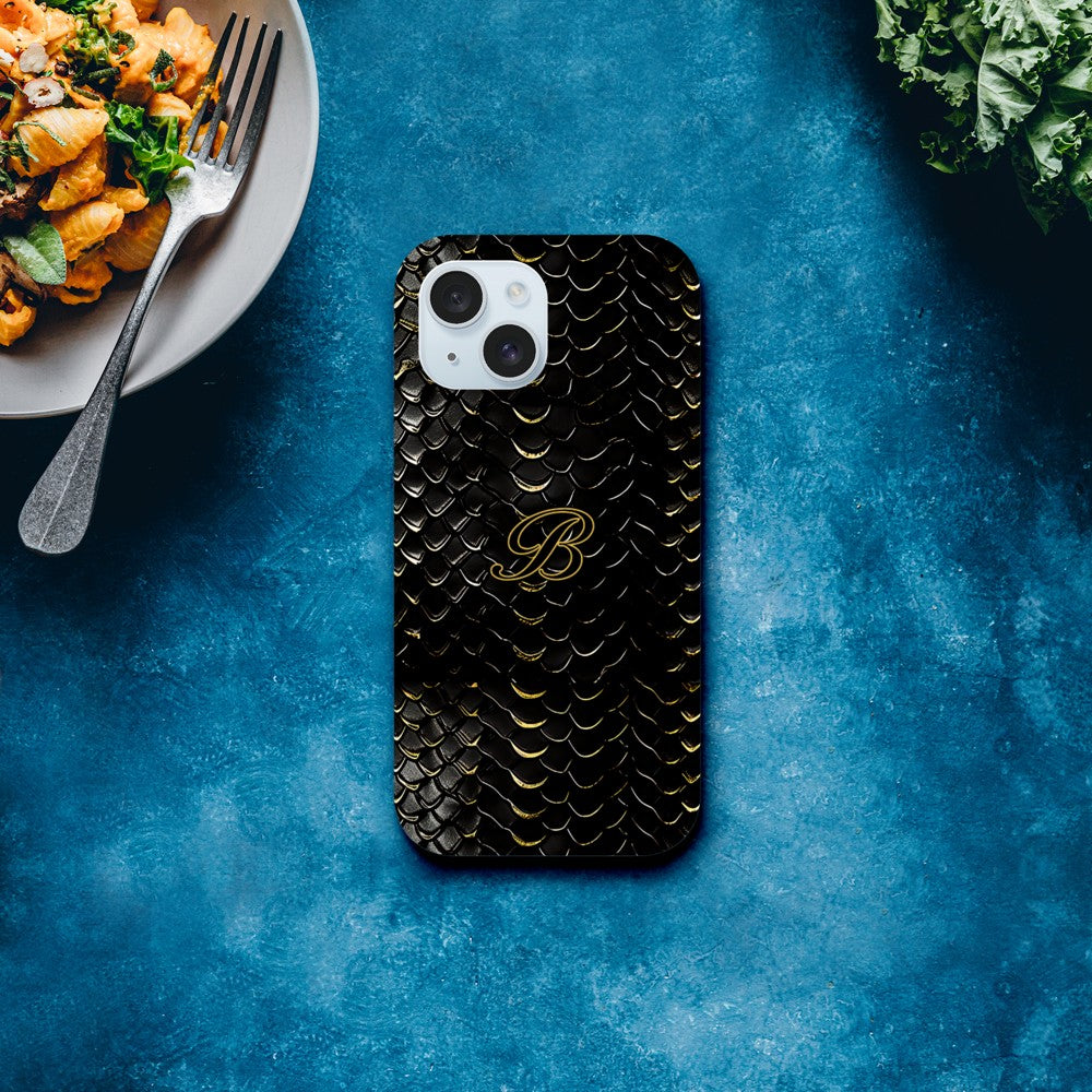 Luxury Dragon Scale Phone Case - iPhone 16, 15 Pro, Samsung S23 | Golden 3D Design iPhone 15