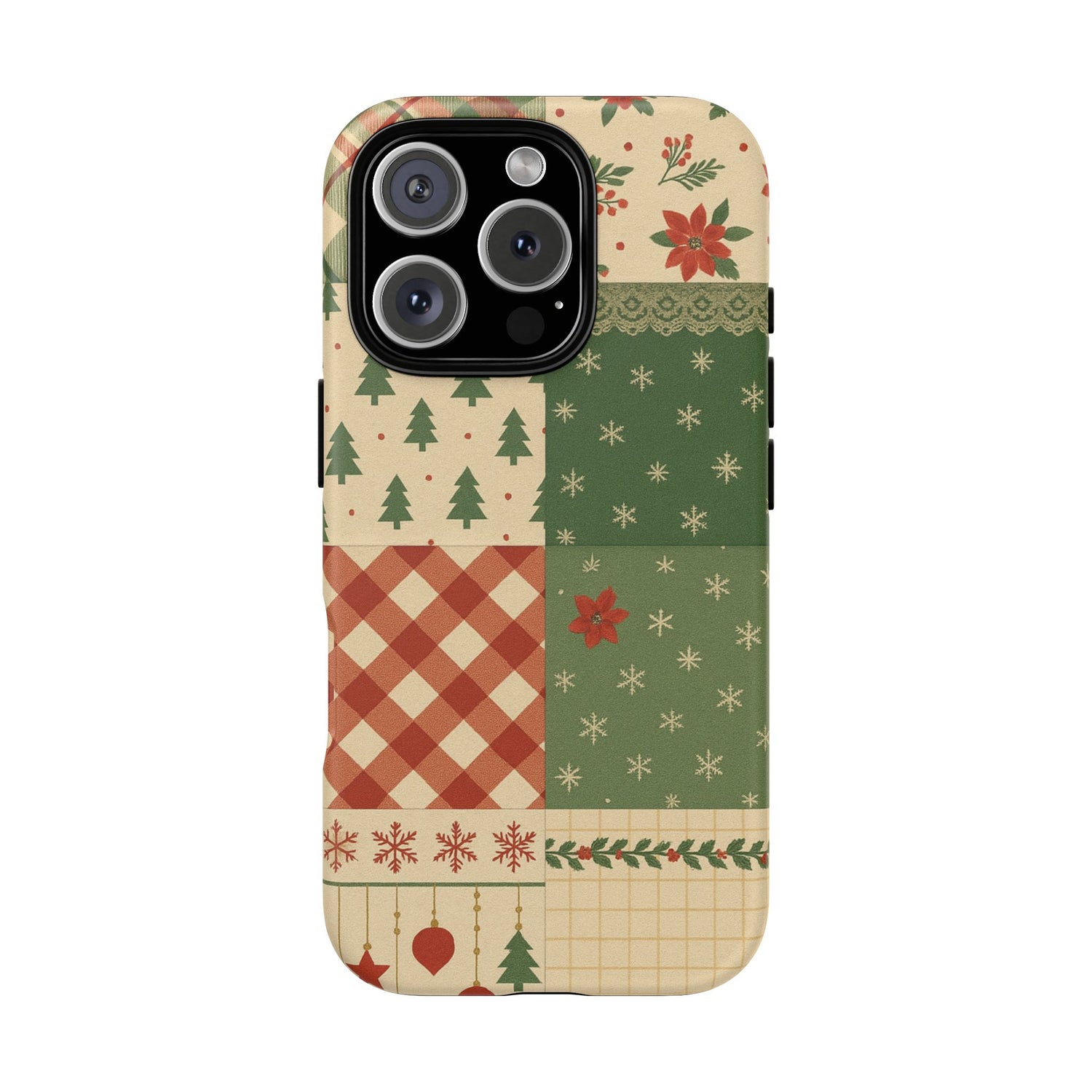Festive Phone Cases, Luxury Black and Gold Design for Christmas Gift, Holiday Decor, Tough Case, Winter Celebration, Elegant iPhone Cover iPhone 16 Pro Matte