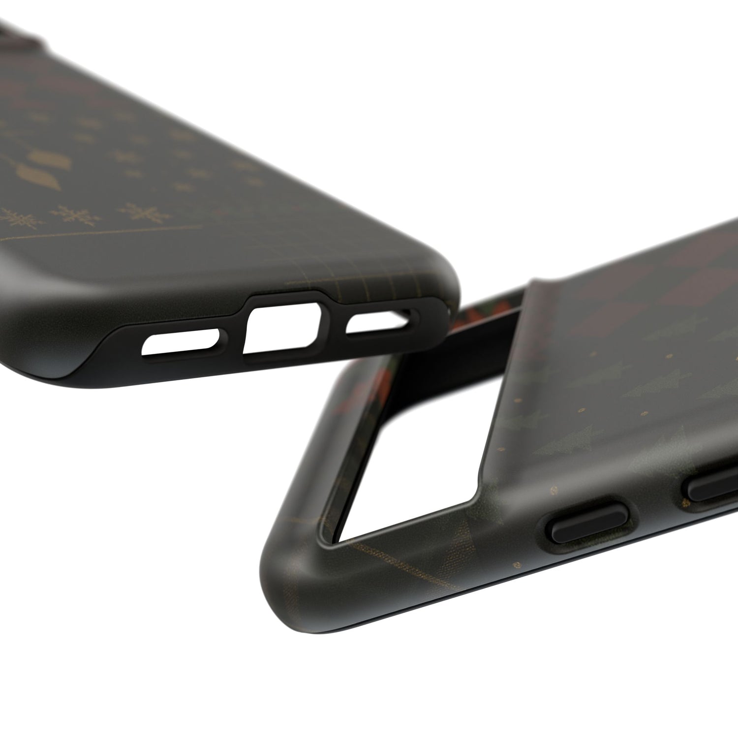 Black Luxury Phone Case for Christmas Festive Season - Tough design