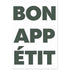 Bon Appétit Wall Art Poster, Unframed Dining Art Print in A0, A1, A2, A3, 8x12, 12x18, 16x24 30x40 Sizes, Matte Finish, Kitchen Poster 40x60 cm 16x24″ Style A - Beige