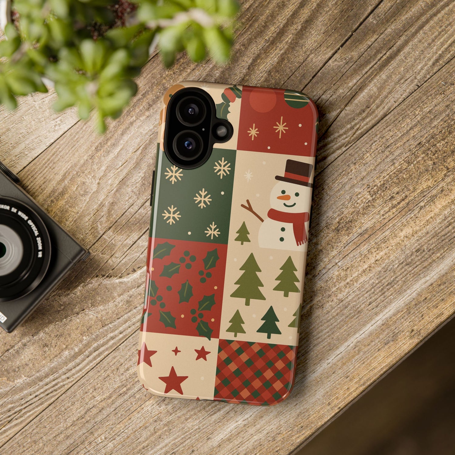 Festive Phone Case - Holiday Cheer, Christmas Gift, Winter Decor, Cute Cell Phone Cover, Seasonal Accessory, Unique Present