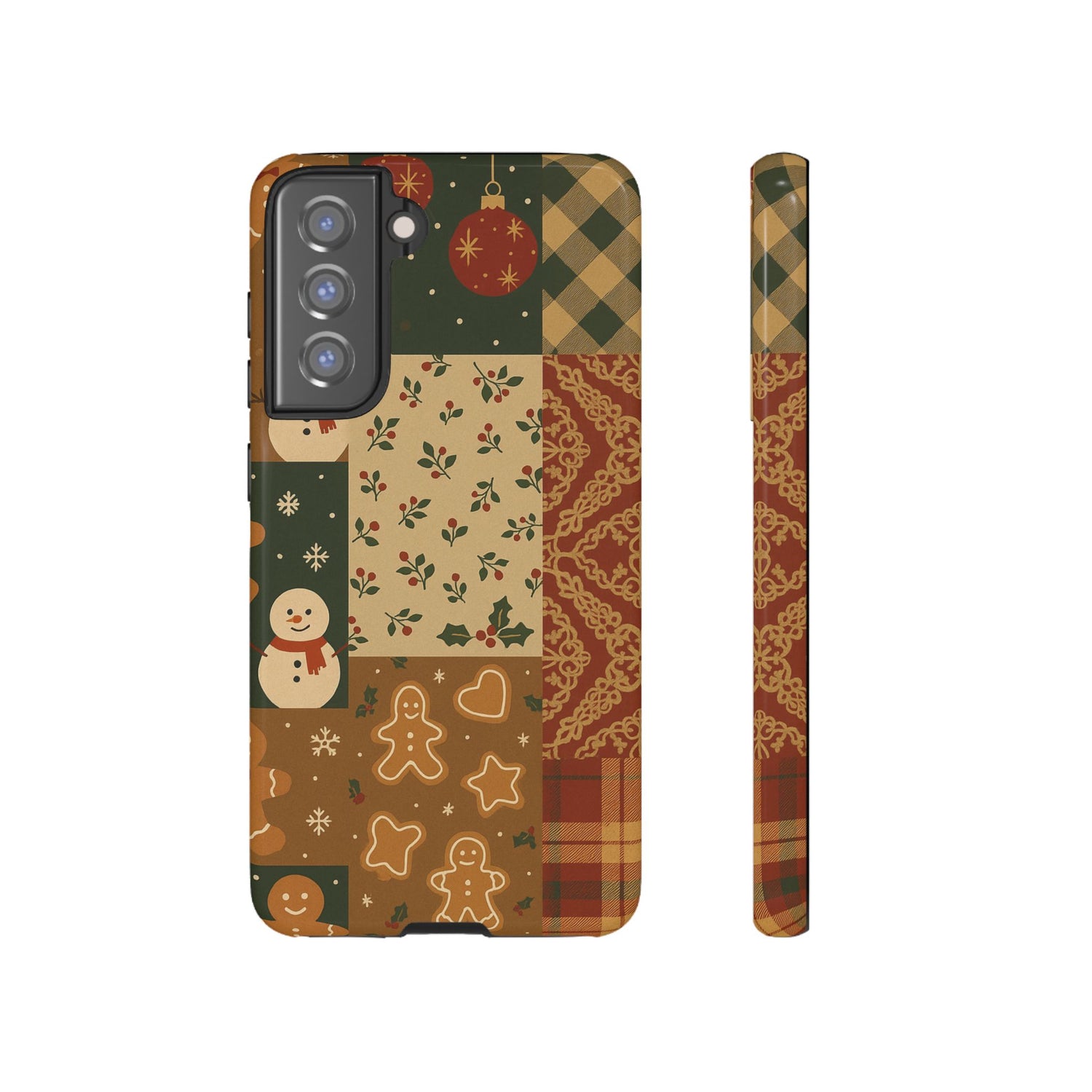 Cute Christmas Phone Case for this Festive Season - Tough Design Samsung Galaxy S21 FE Glossy
