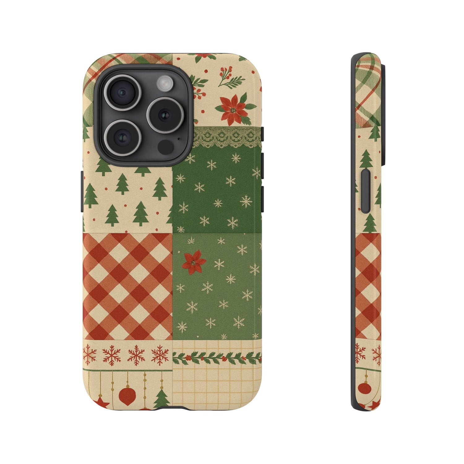 Festive Phone Cases, Luxury Black and Gold Design for Christmas Gift, Holiday Decor, Tough Case, Winter Celebration, Elegant iPhone Cover iPhone 15 Pro Glossy