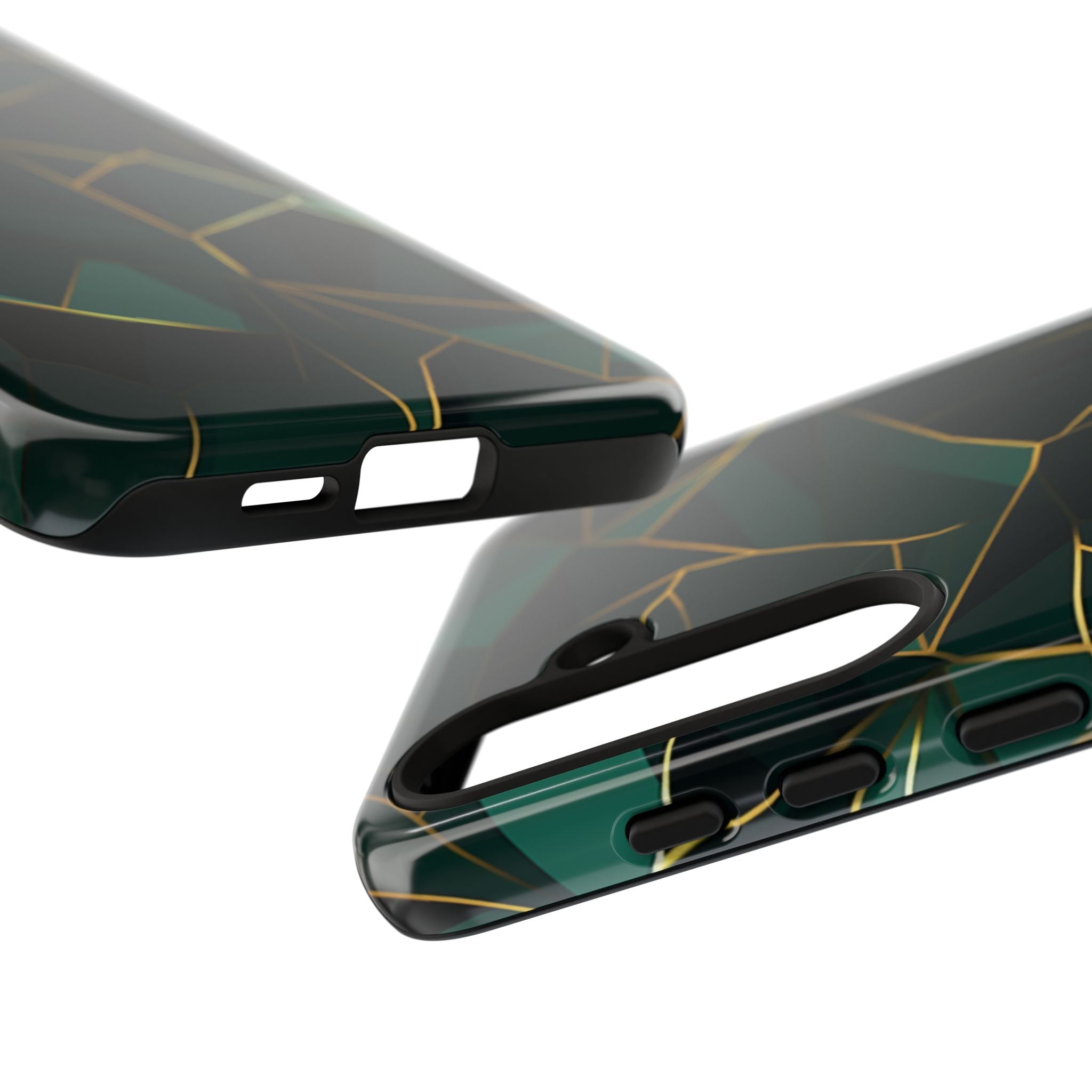Emerald Veil - Geometric Luxe Phone Case
