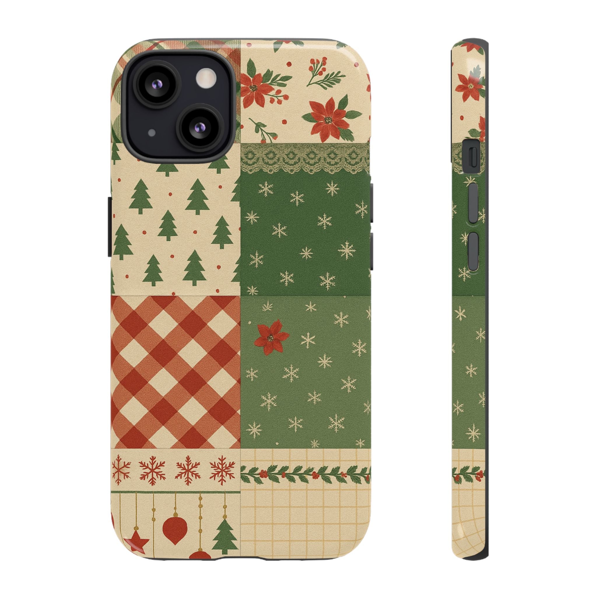 Festive Phone Cases, Luxury Black and Gold Design for Christmas Gift, Holiday Decor, Tough Case, Winter Celebration, Elegant iPhone Cover iPhone 13 Glossy