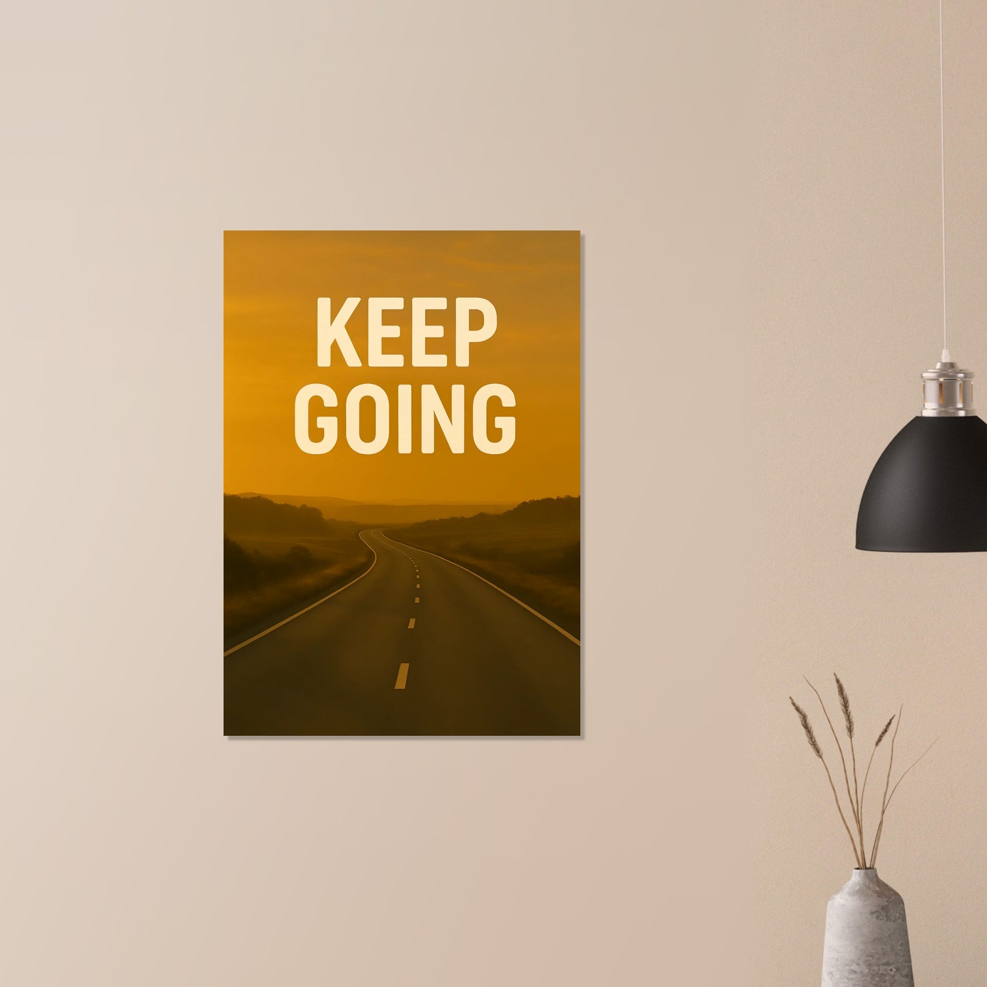 Keep Going Motivational Poster - Inspiring Wall Art - Positive Quotes Decor - Art Print A1 (59.4 x 84.1 cm)