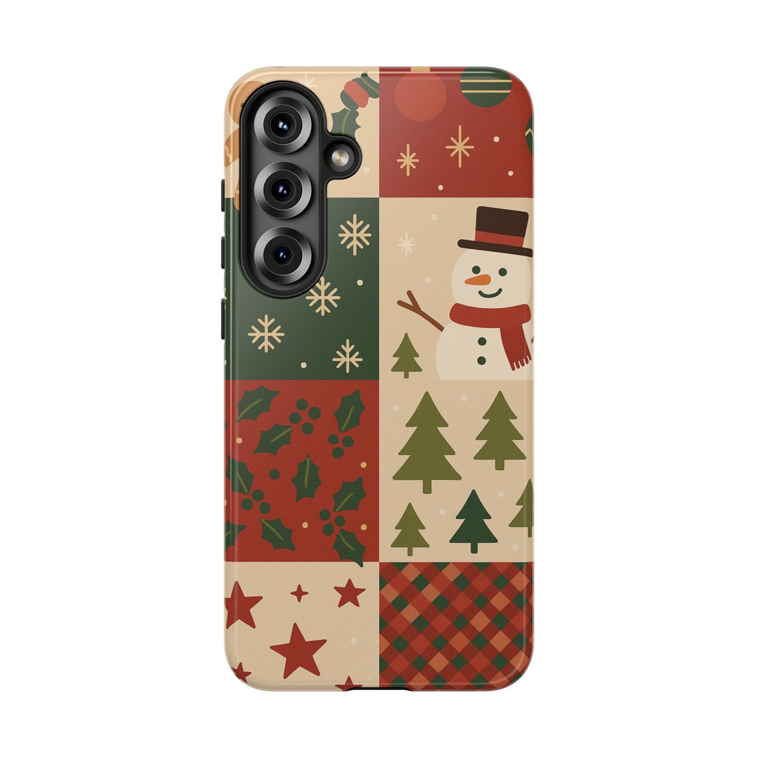Festive Phone Case - Holiday Cheer, Christmas Gift, Winter Decor, Cute Cell Phone Cover, Seasonal Accessory, Unique Present Samsung Galaxy S25 Plus Glossy