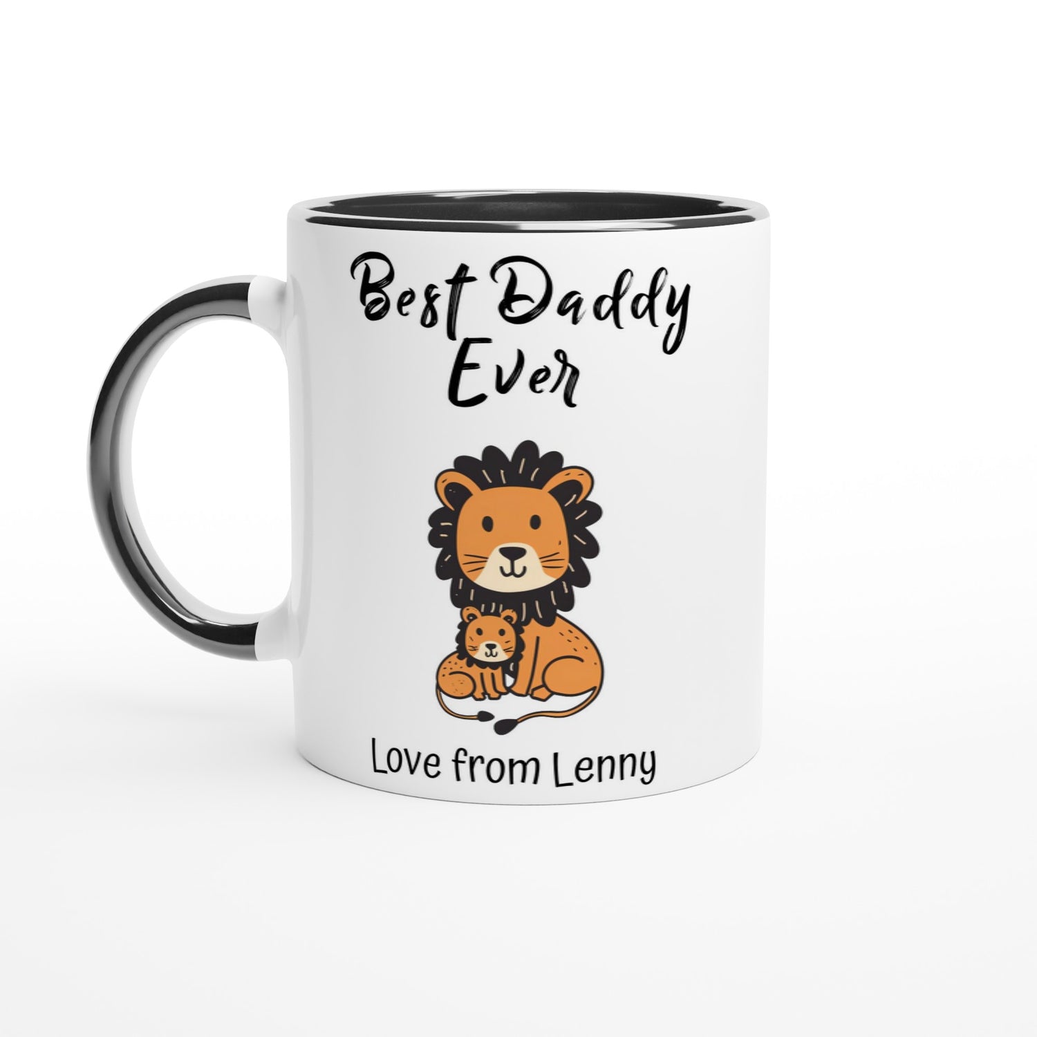Personalized Lion Best Daddy Ever Mug - Father&