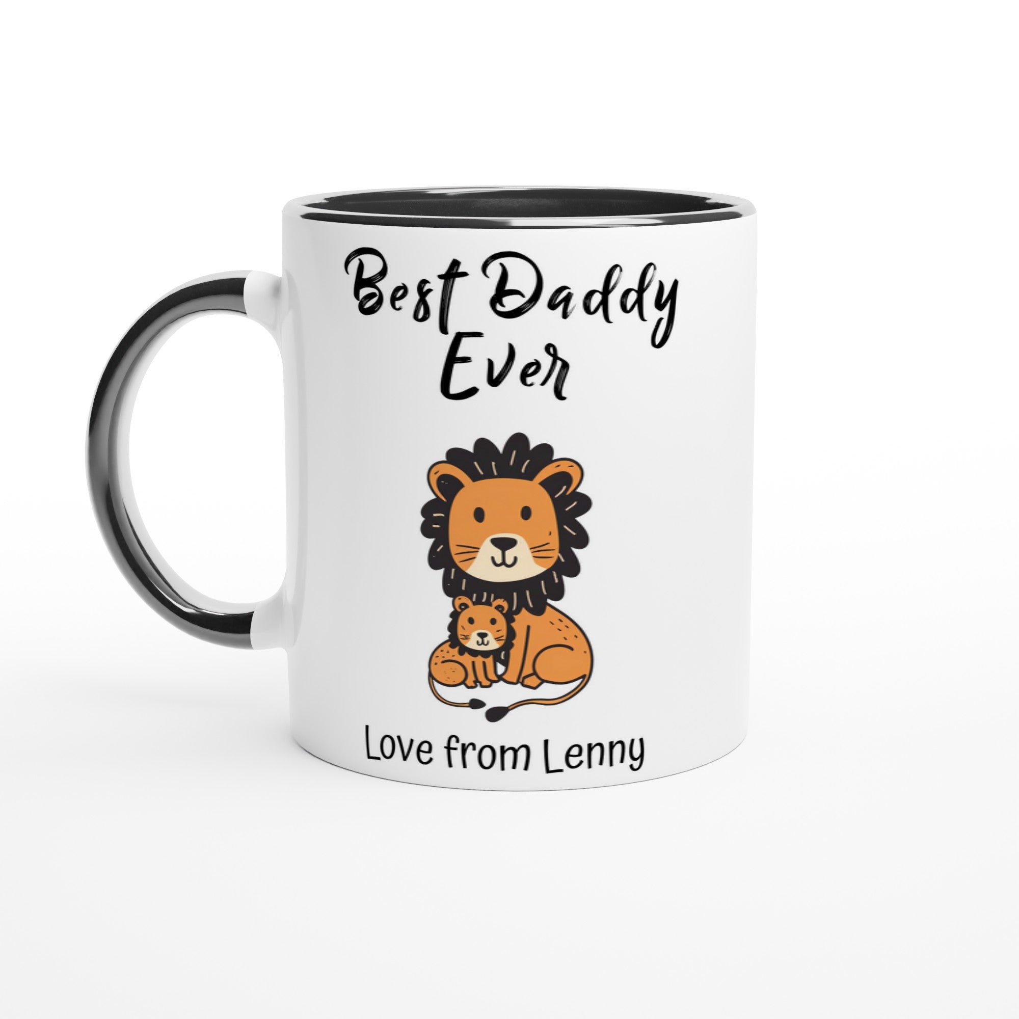 Personalized Lion Best Daddy Ever Mug - Father&
