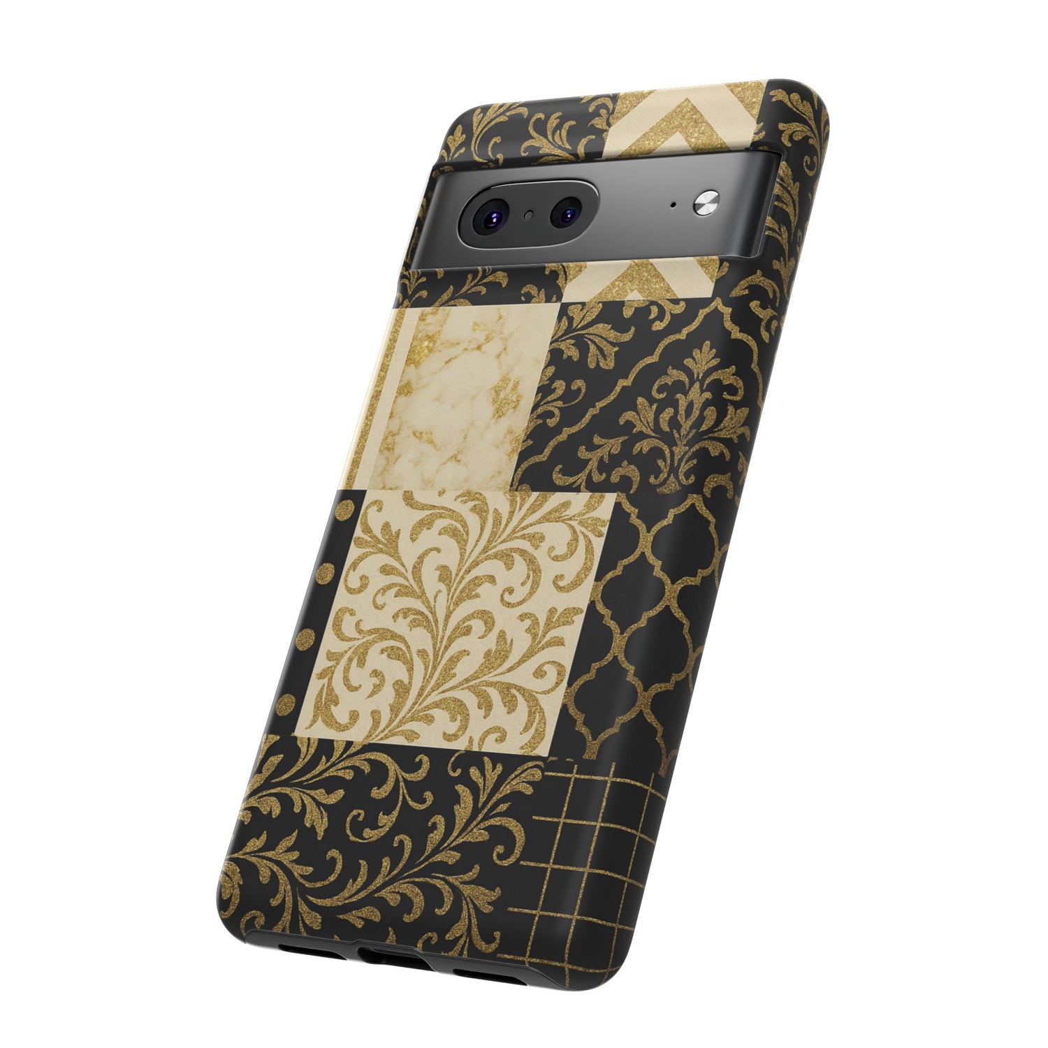 Phone Case, Luxury Black and Gold Festive Design for Christmas Gift, Holiday Decor, Tough Cases, Winter Celebration, Elegant iPhone Cover
