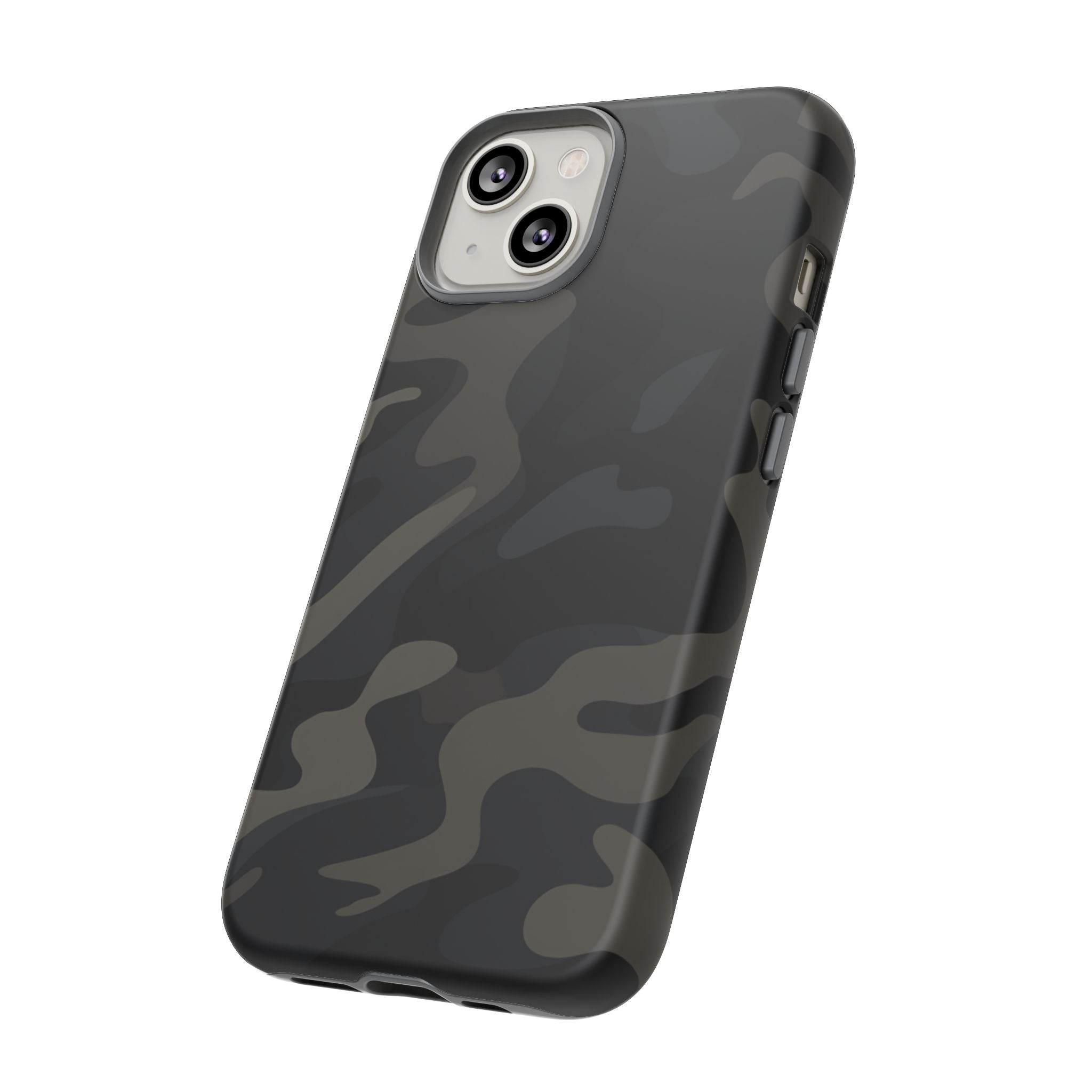 Black Camouflage Phone Case for iPhone, Samsung and Google Pixel