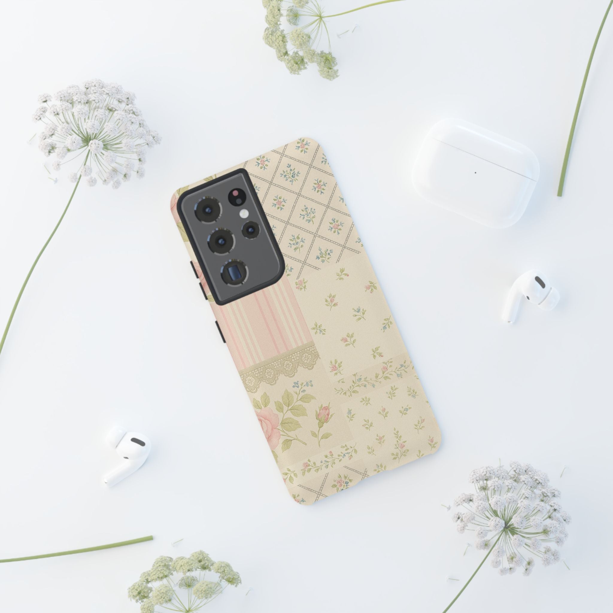 Floral Phone Case, Floral Tough Case, Protective Phone Case, Flower Case, Tough Phone Cover, Floral Tech Accessory