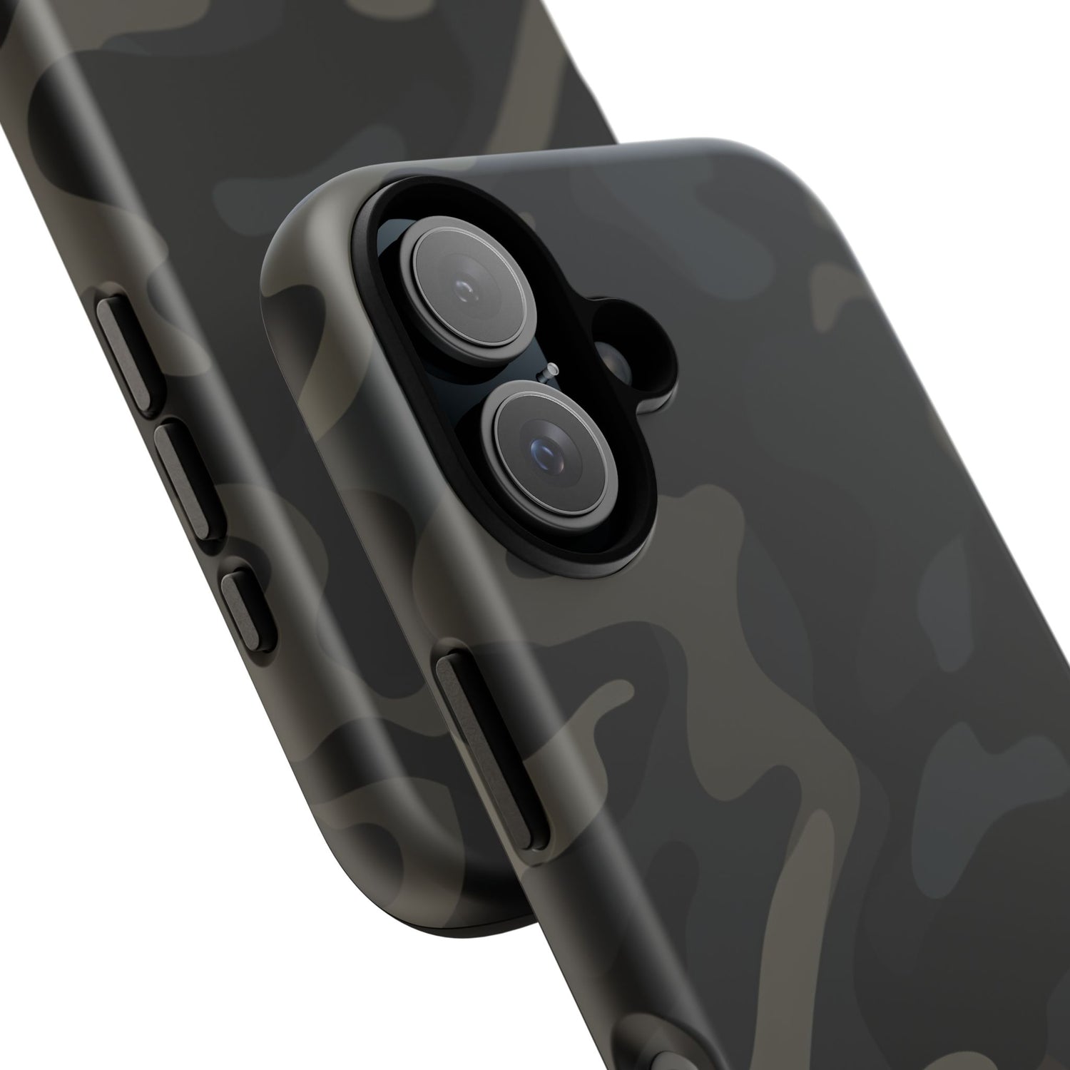 Black Camouflage Phone Case for iPhone, Samsung and Google Pixel