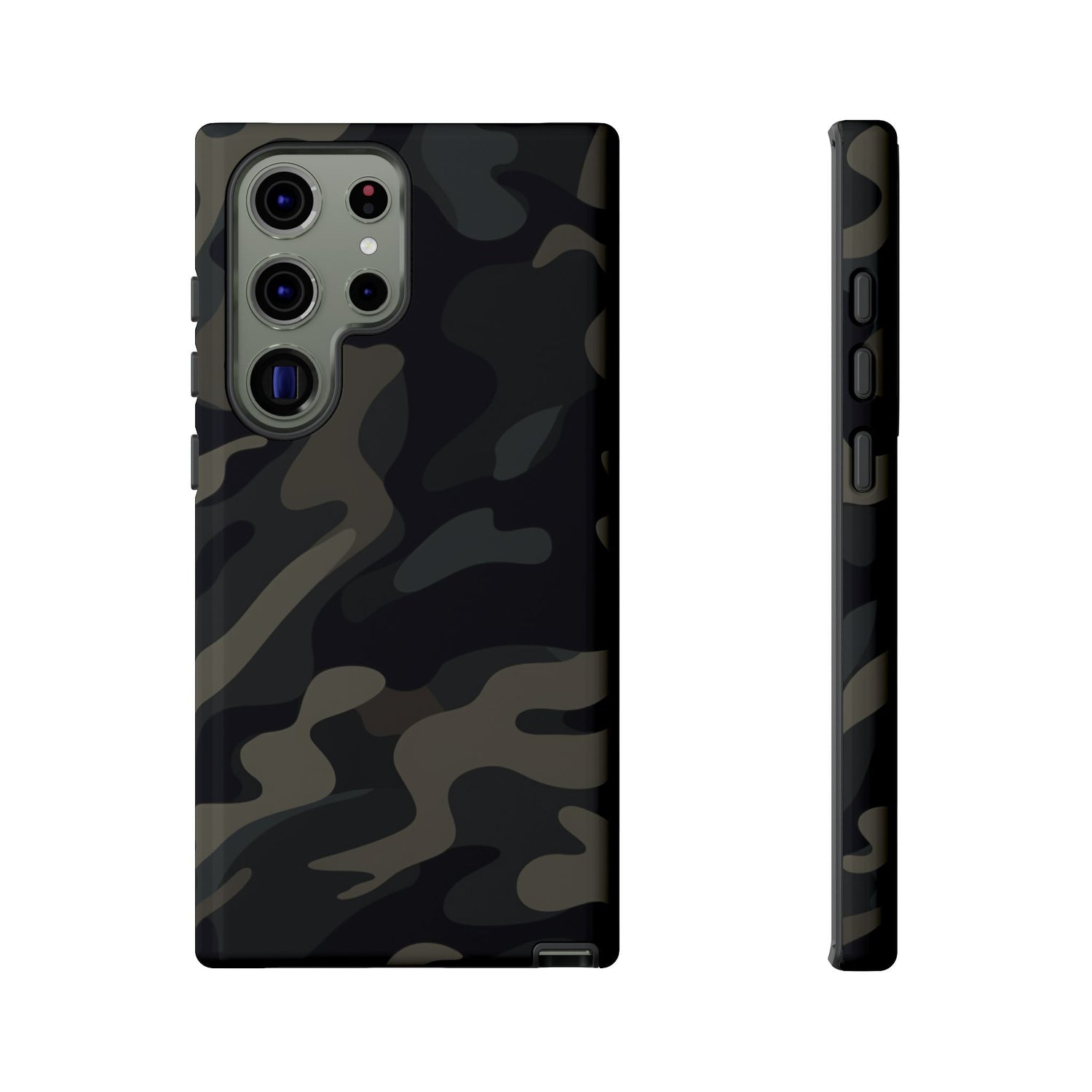 Black Camouflage Phone Case for iPhone, Samsung and Google Pixel Samsung Galaxy S23 Ultra Glossy
