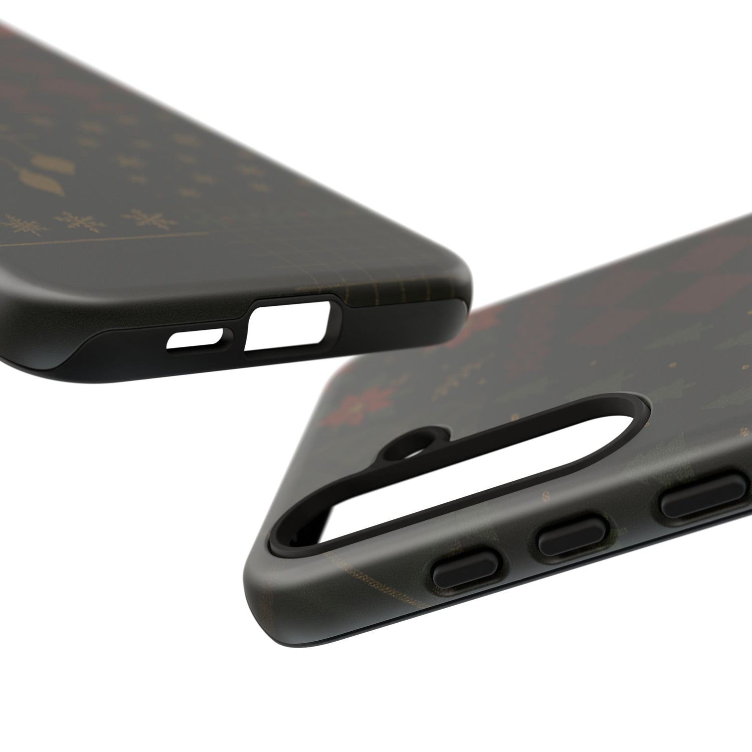 Black Luxury Phone Case for Christmas Festive Season - Tough design