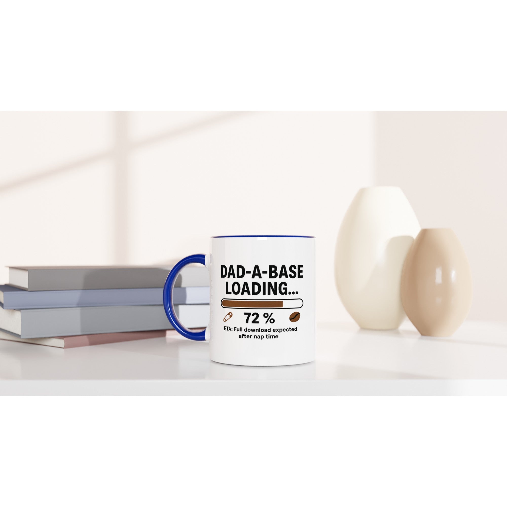 Funny Dad Mug | Dad-A-Base Loading... ETA Full Download After Nap Time | DBA Cup | Gift for IT Engineers & Project Managers