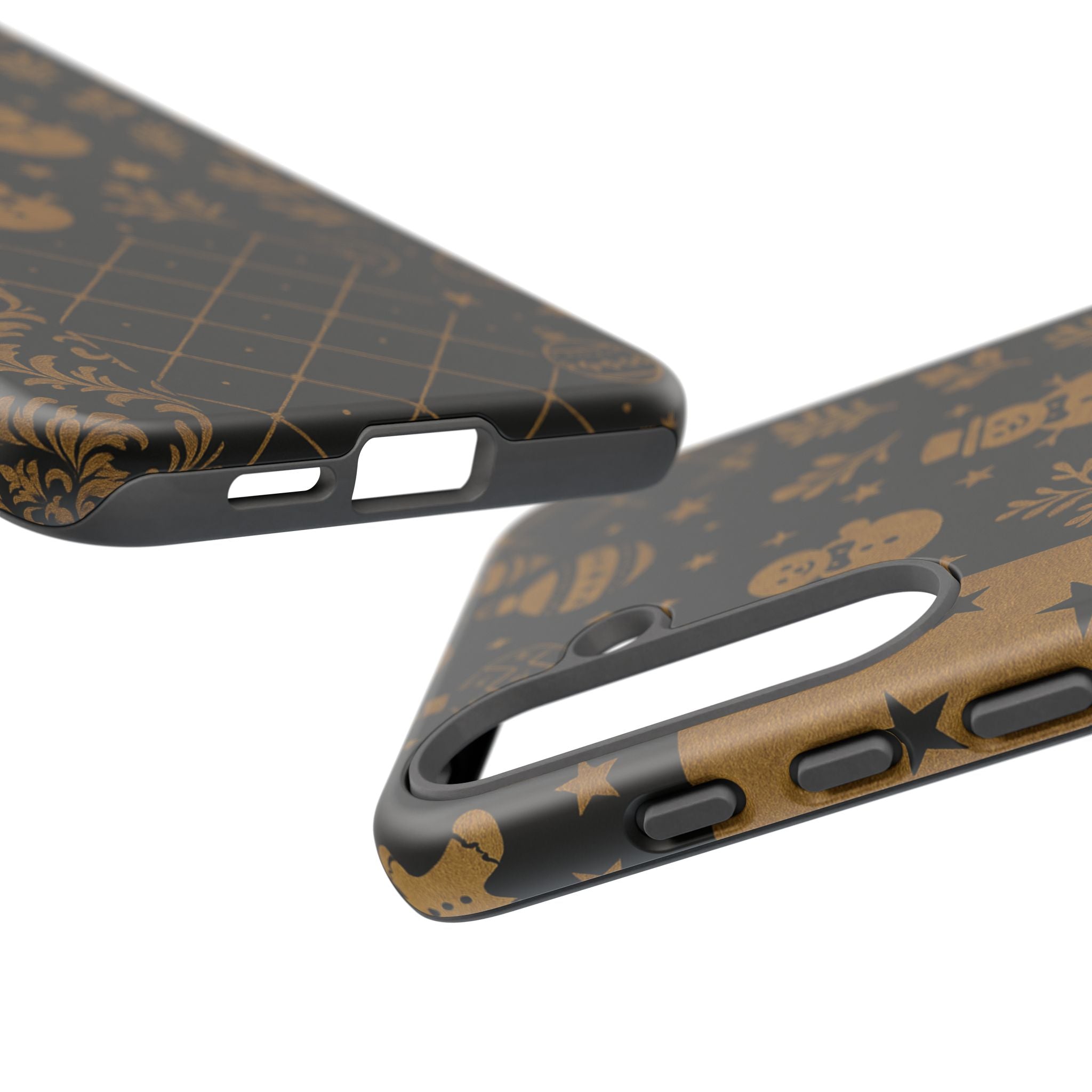 Black Festive Phone Case | Christmas Gift | Holiday Decor | Snowman Design | Tough Cases | Winter Celebration