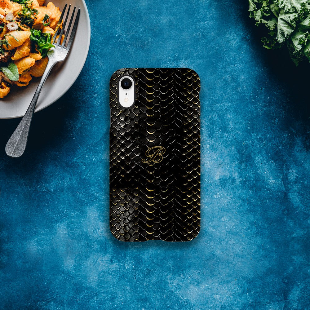 Luxury Dragon Scale Phone Case - iPhone 16, 15 Pro, Samsung S23 | Golden 3D Design iPhone XR
