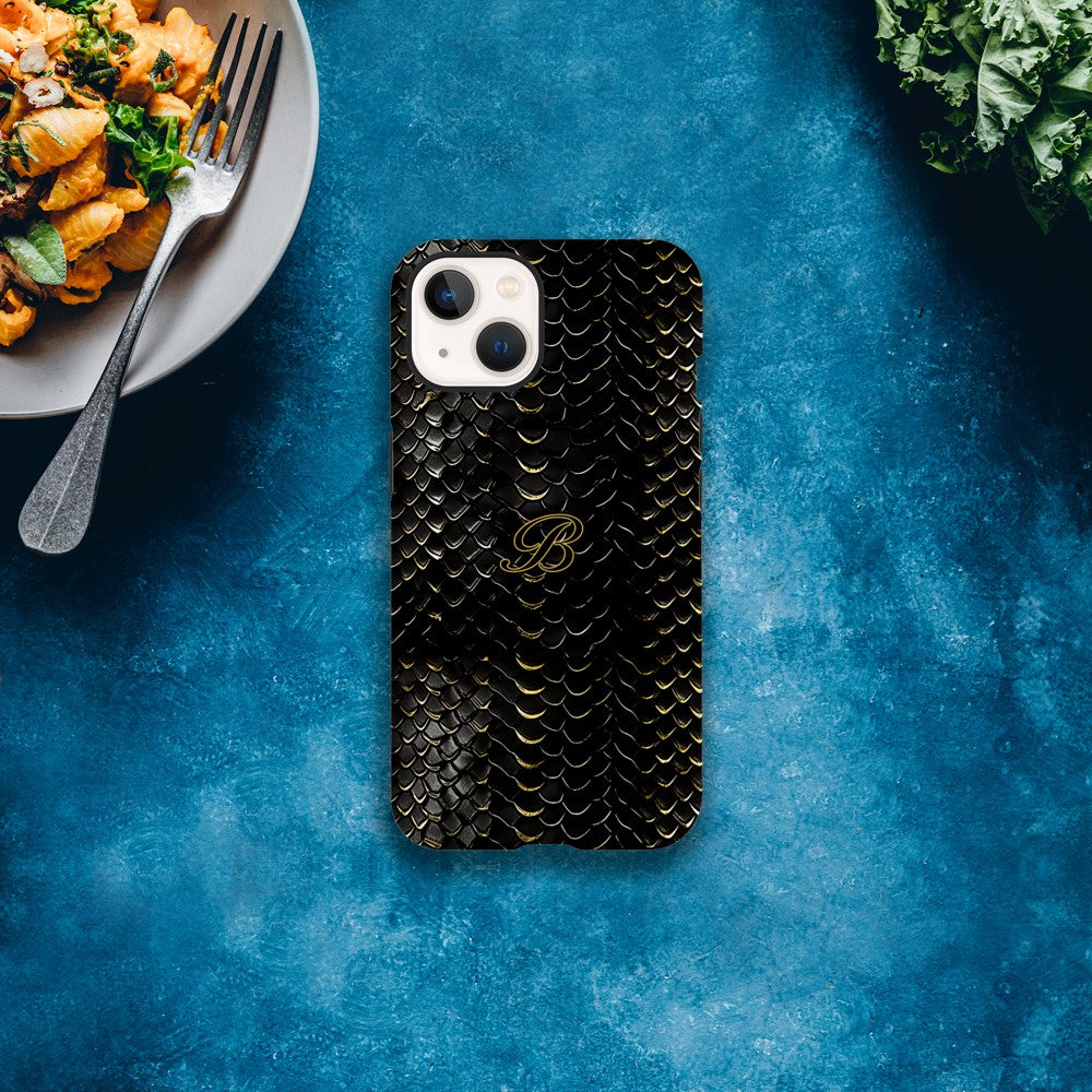 Luxury Dragon Scale Phone Case - iPhone 16, 15 Pro, Samsung S23 | Golden 3D Design iPhone 13