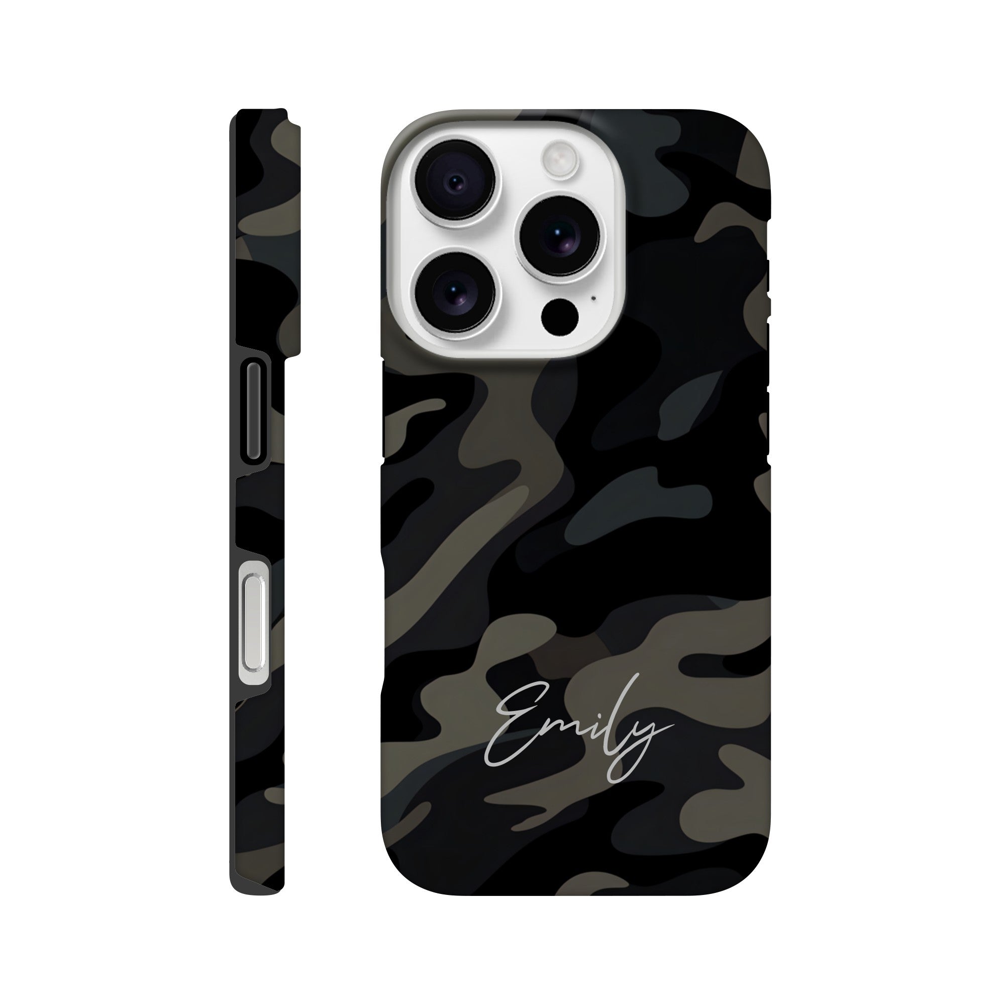 Personalized Camouflage iPhone Case - Tough Double-Layered Protection Cover