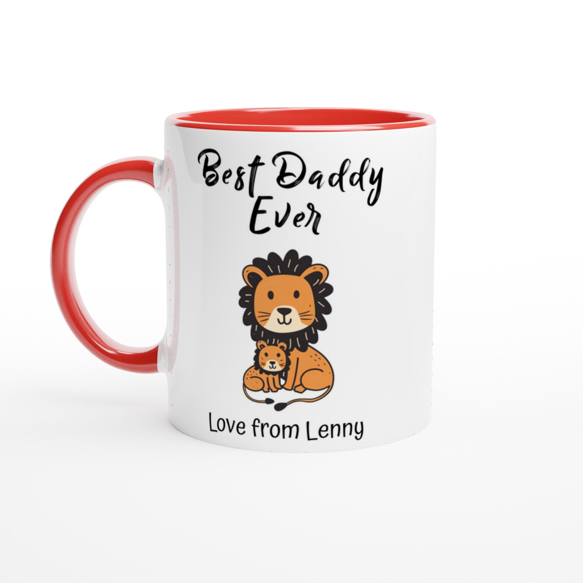 Personalized Lion Best Daddy Ever Mug - Father&