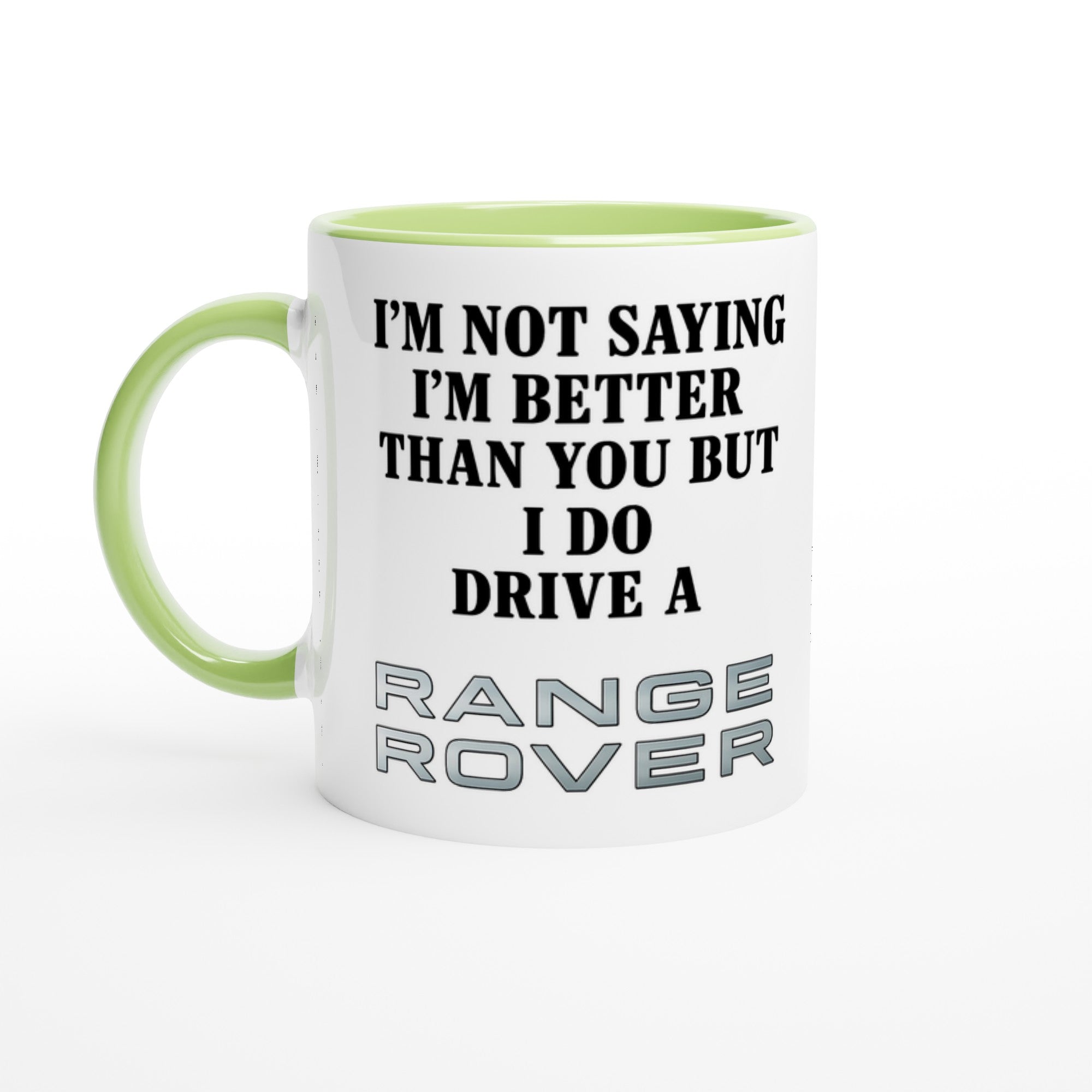 Personalized Range Rover Mug - 11oz Ceramic Coffee Lover Gift - Multiple Colors Available Ceramic Green