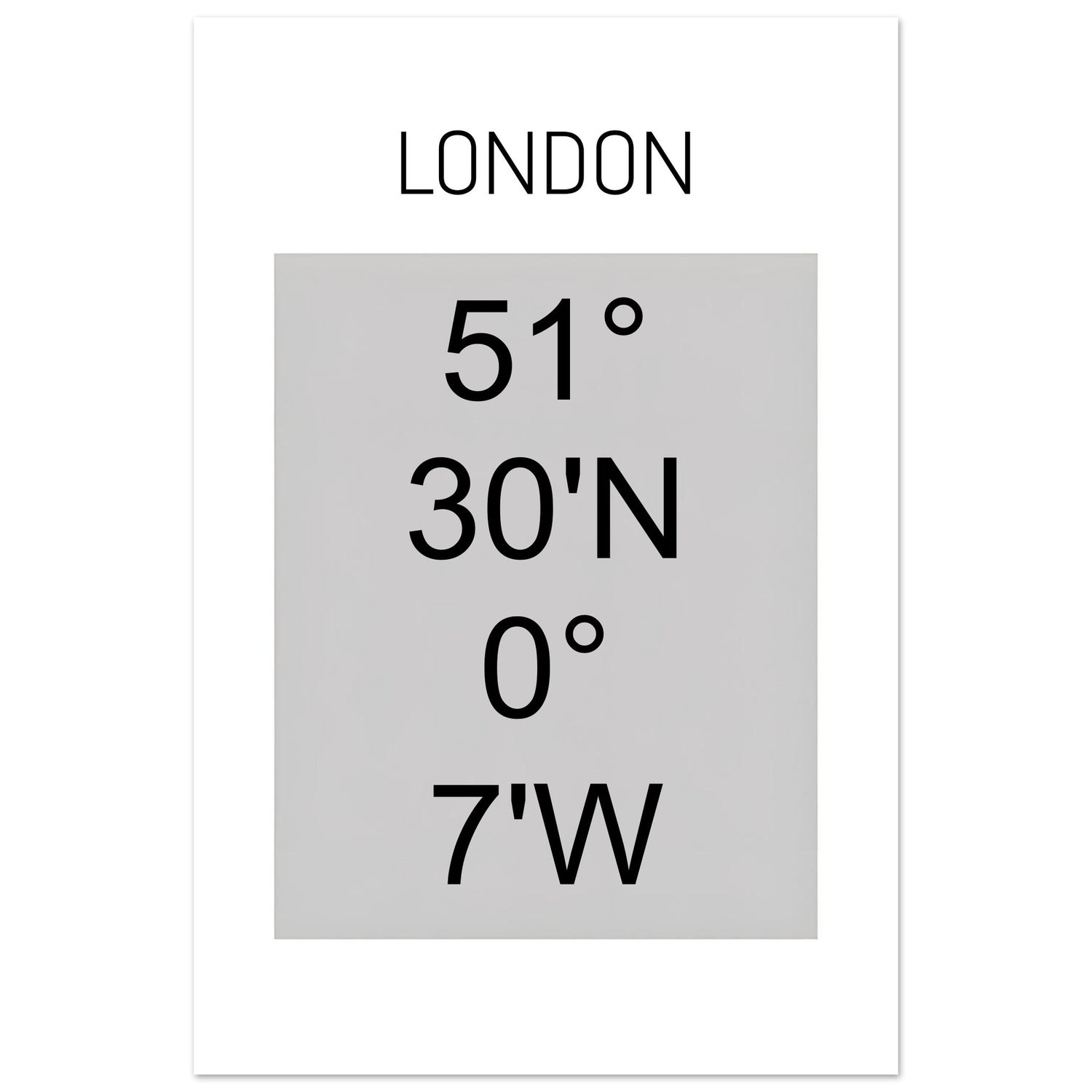 Sheffield Coordinates Poster Print | Minimalist Unframed Wall Art Decor A3 A4 A5 30x45 cm 12x18″