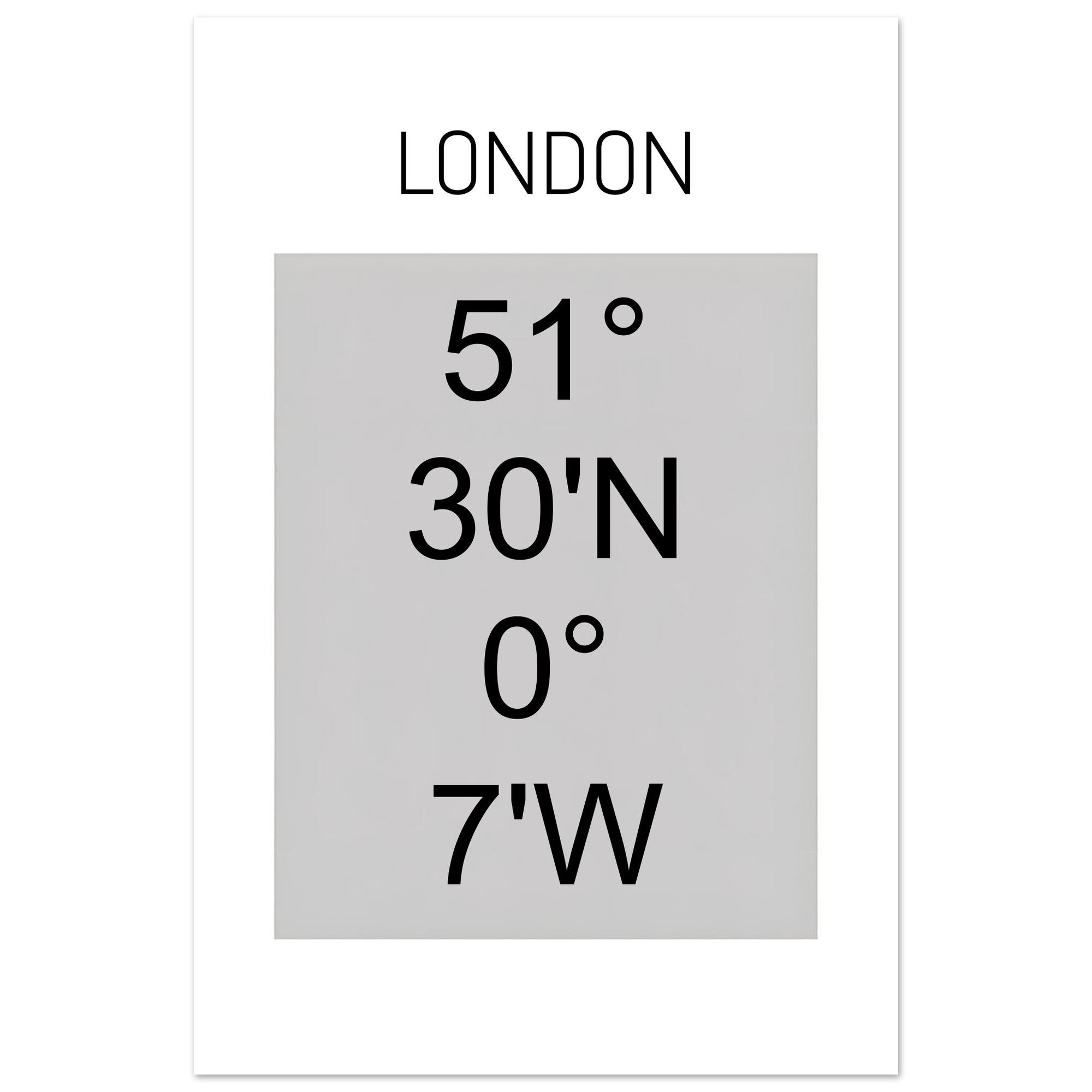 Sheffield Coordinates Poster Print | Minimalist Unframed Wall Art Decor A3 A4 A5 30x45 cm 12x18″
