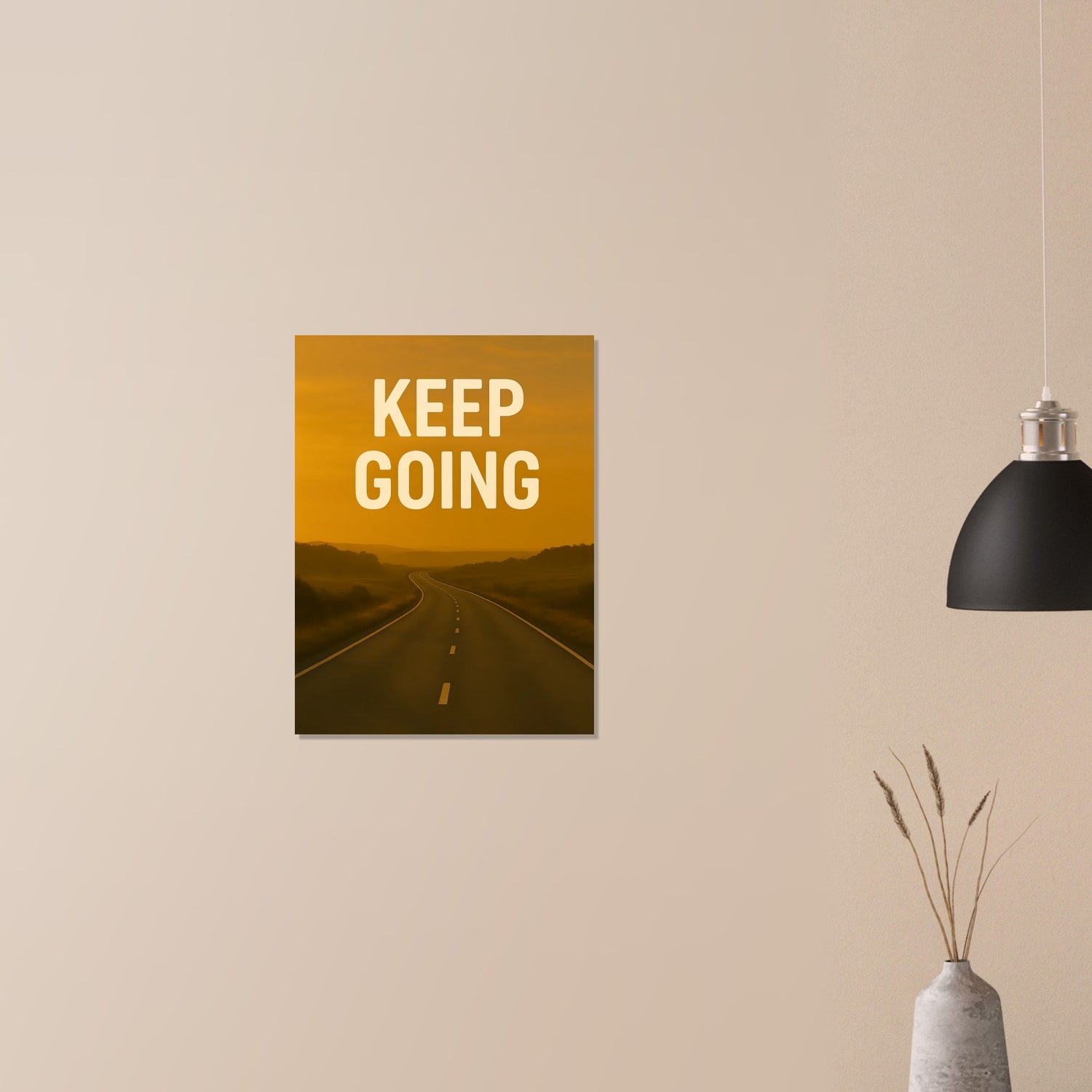 Keep Going Motivational Poster - Inspiring Wall Art - Positive Quotes Decor - Art Print 45x60 cm 18x24″