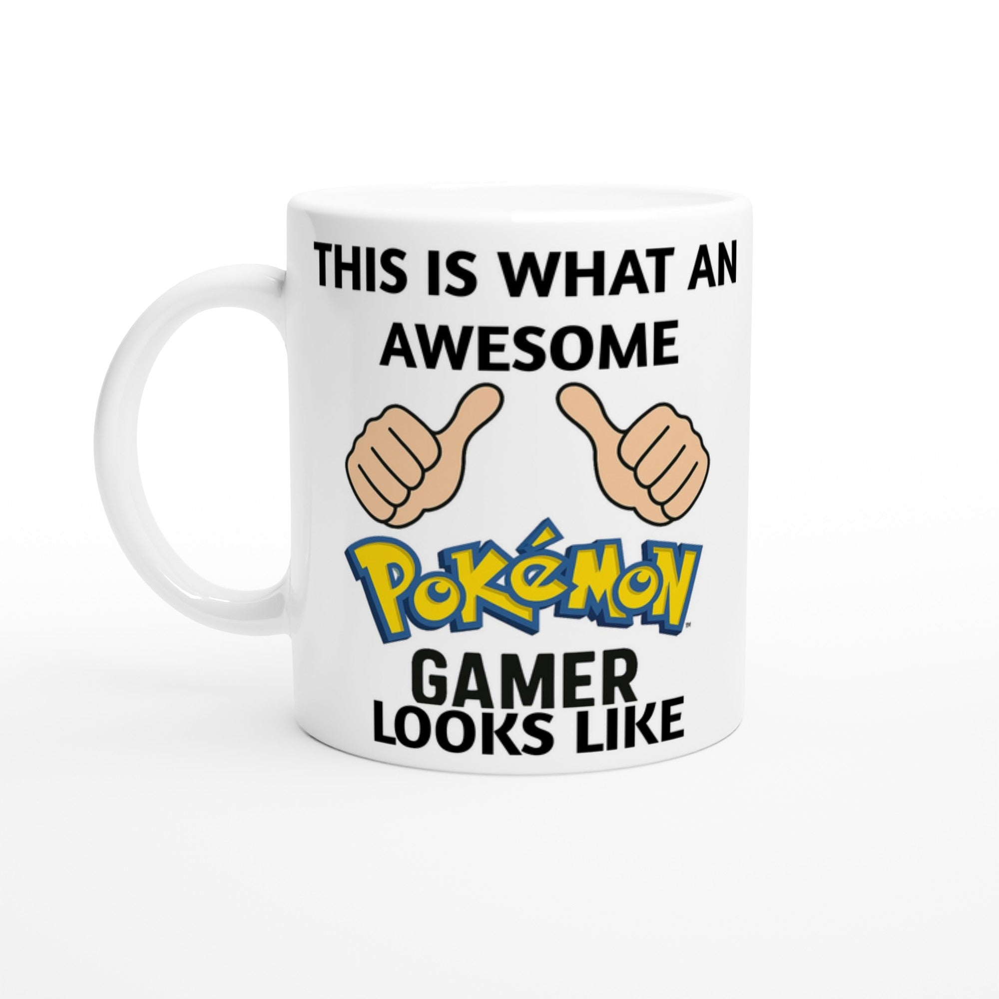 Pokémon Gamer Mug – Funny Gift for Nintendo Fans – This Is What an Awesome Pokémon Gamer Looks Like – 11oz Coffee Cup for Kids & Teens Ceramic White