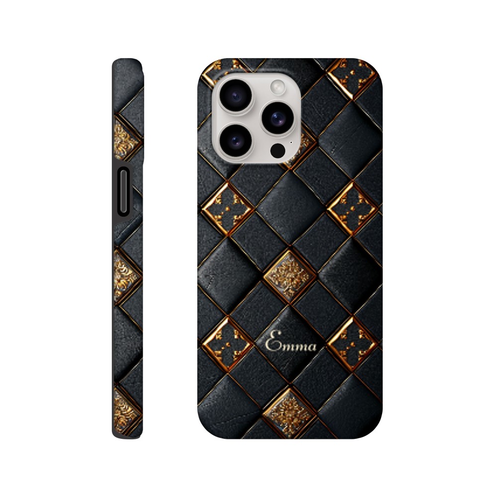 Personalized iPhone 16 and 15 Pro Max Cover,Luxury Checkers Pattern Tough Case,Custom Design,iPhone 16,15,14,13,12,11
