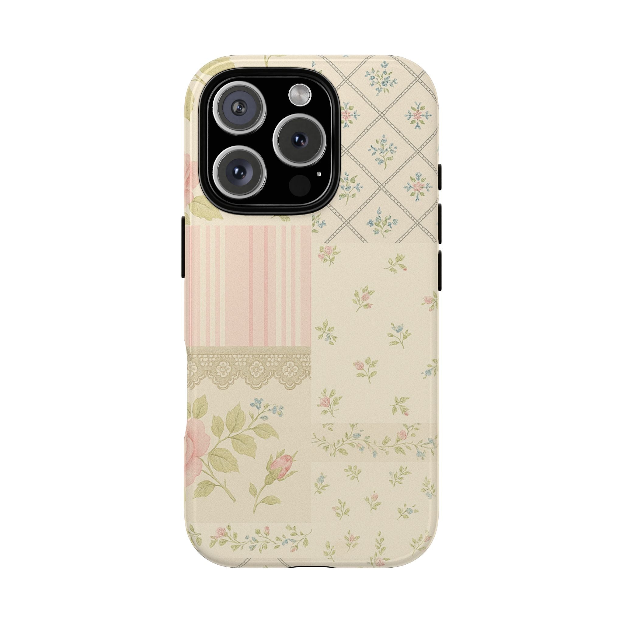 Floral Phone Case, Floral Tough Case, Protective Phone Case, Flower Case, Tough Phone Cover, Floral Tech Accessory iPhone 16 Pro Glossy