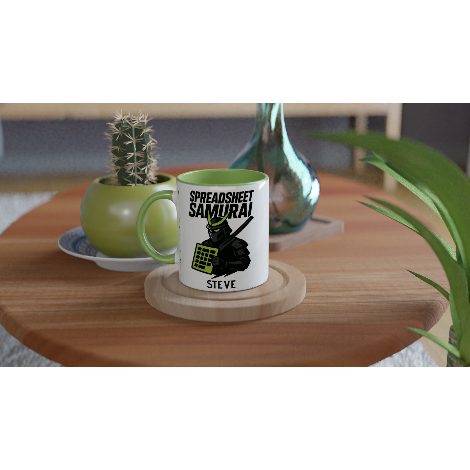 Spreadsheet Samurai Mug – Funny Office Coffee Cup | 11oz Gift for Excel Nerds, Data Analysts & Accountants | Geeky Productivity Humor