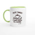 Plot Twist: It was Coffee All Along Mug - Perfect Gift for Readers & Book Lovers Ceramic Green