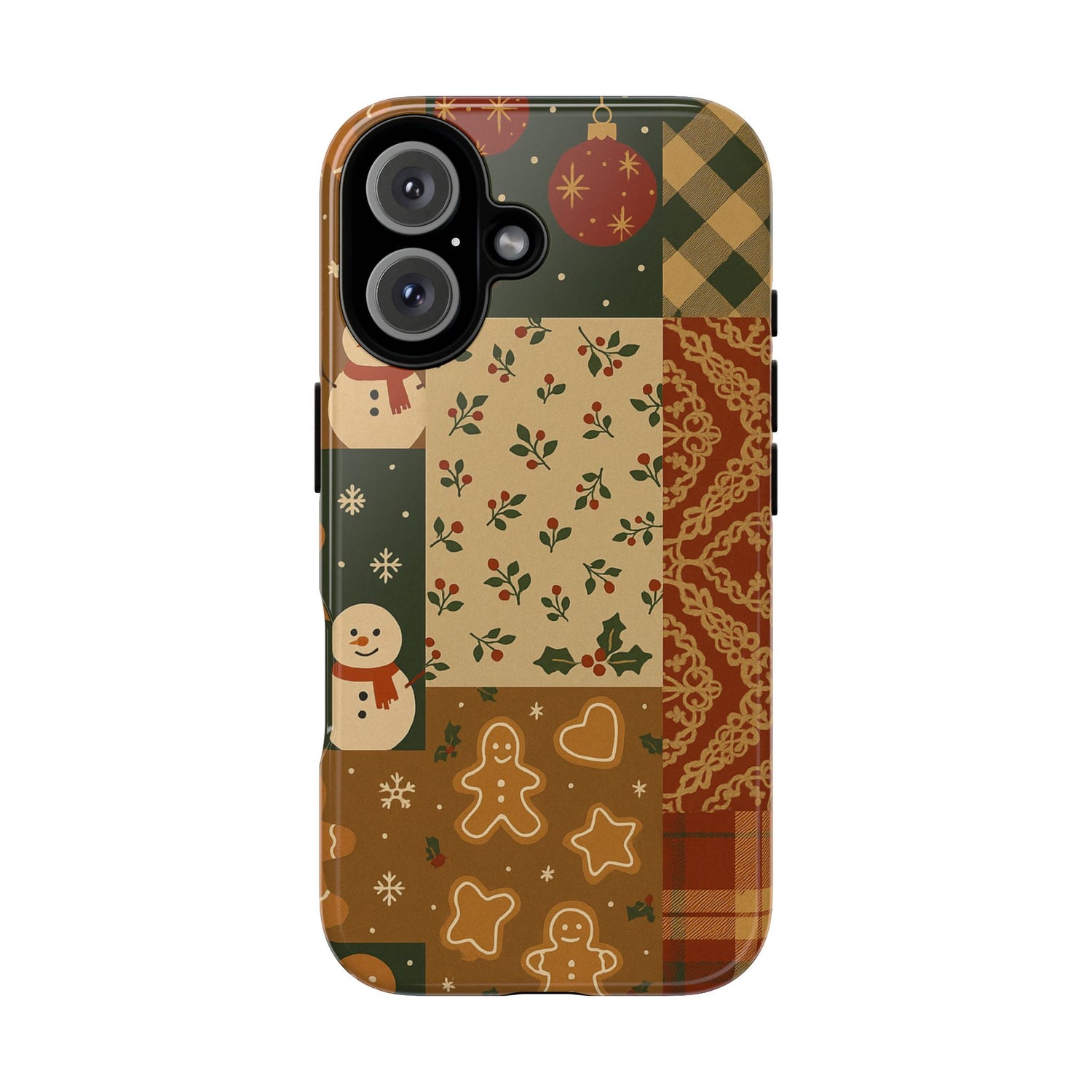 Cute Christmas Phone Case for this Festive Season - Tough Design iPhone 16 Glossy