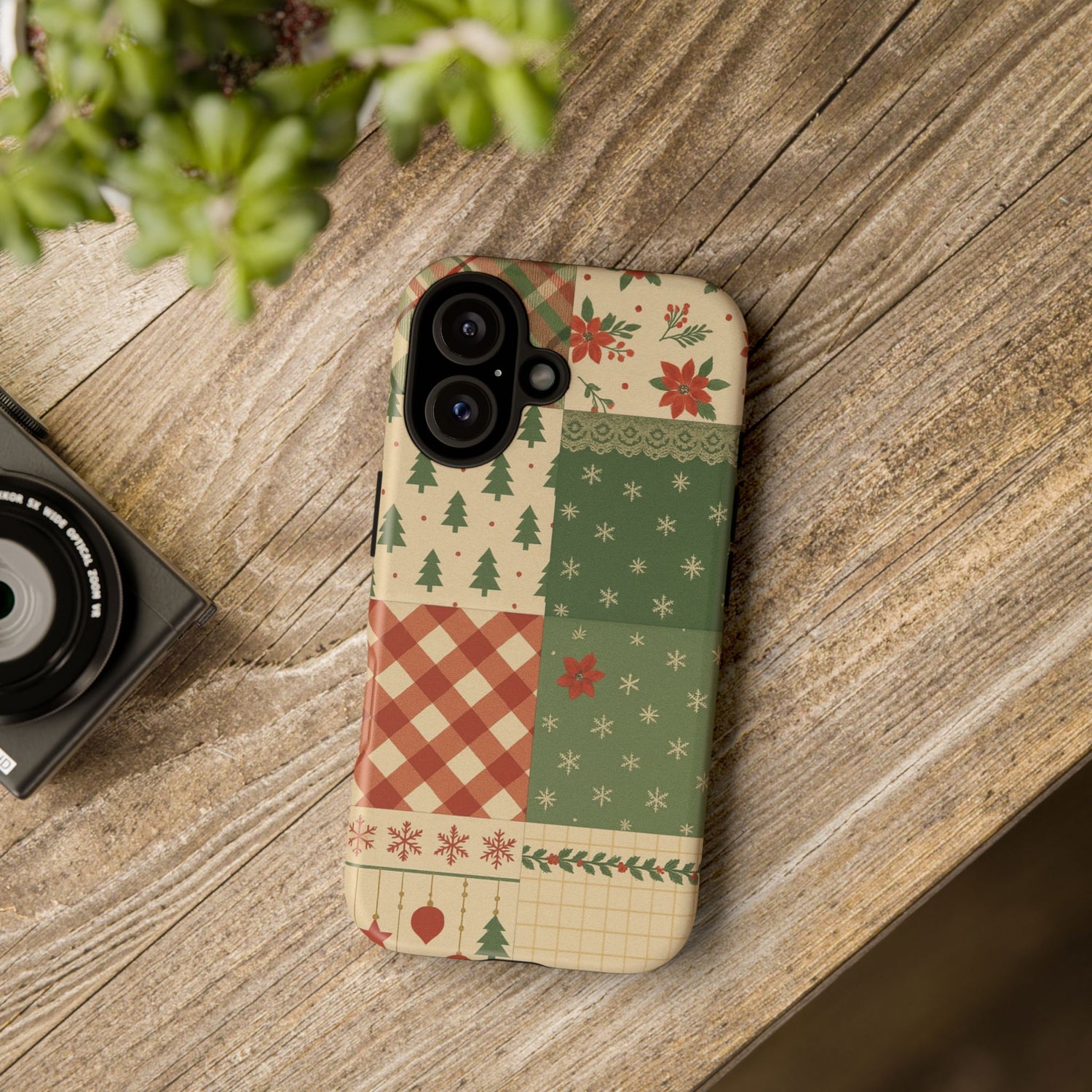 Festive Phone Cases, Luxury Black and Gold Design for Christmas Gift, Holiday Decor, Tough Case, Winter Celebration, Elegant iPhone Cover