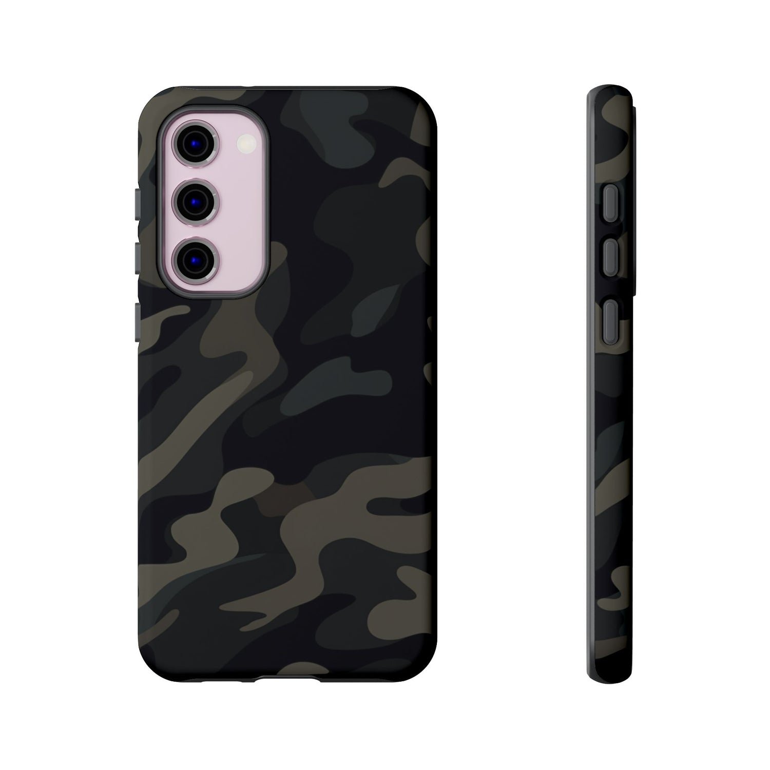 Black Camouflage Phone Case for iPhone, Samsung and Google Pixel Samsung Galaxy S23 Plus Matte
